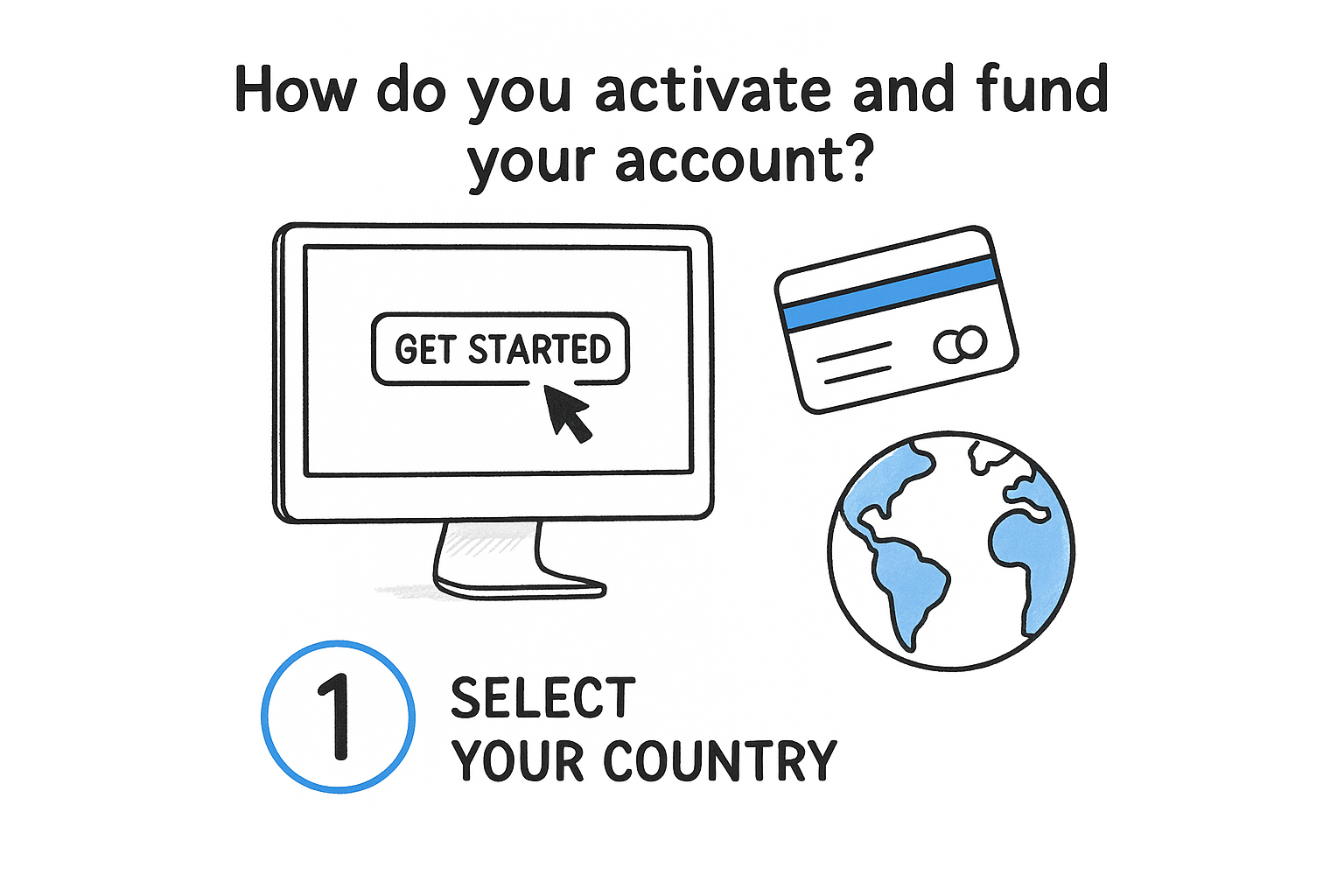How do you activate and fund your account?