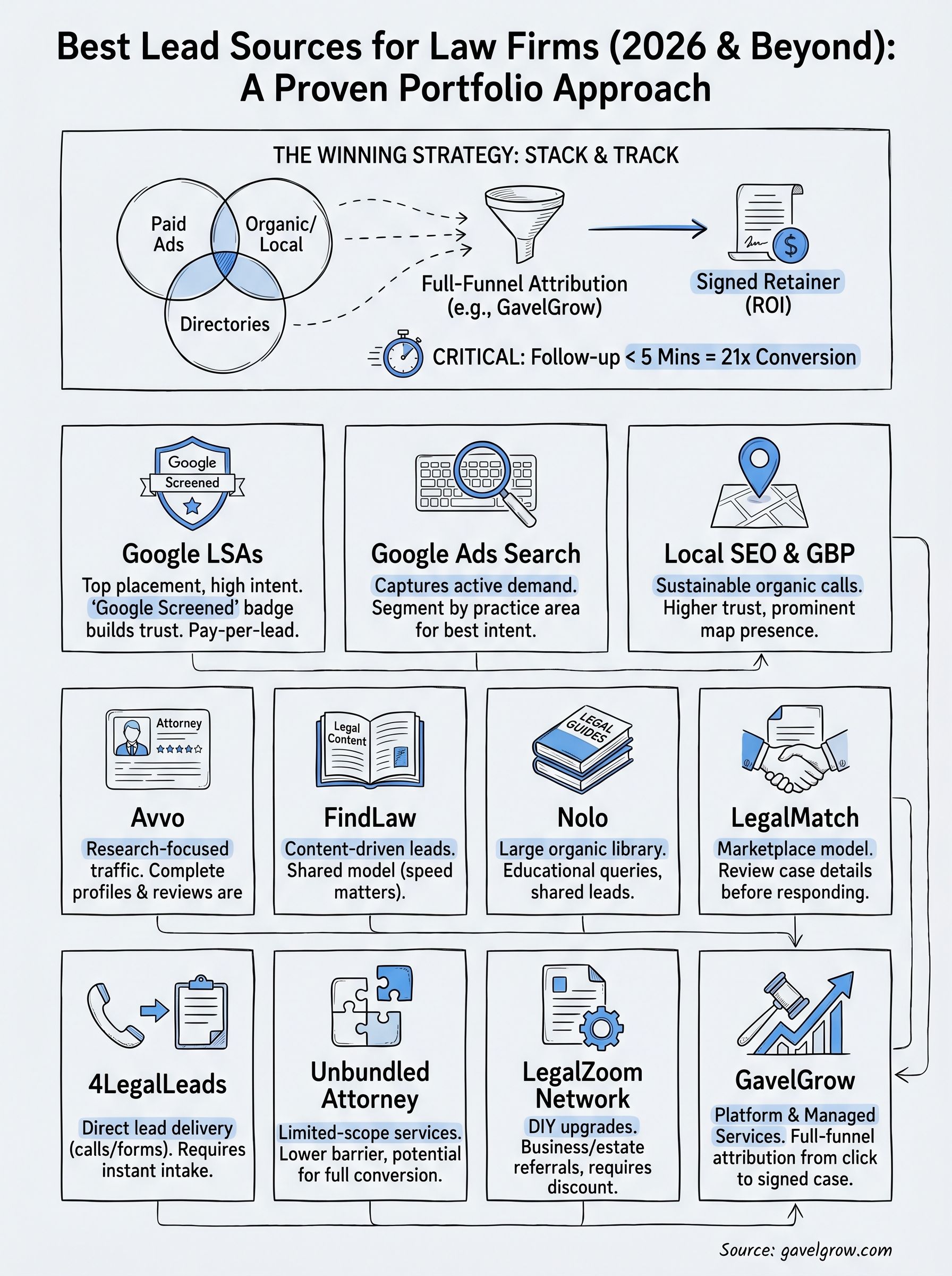 best lead source for law firms infographic