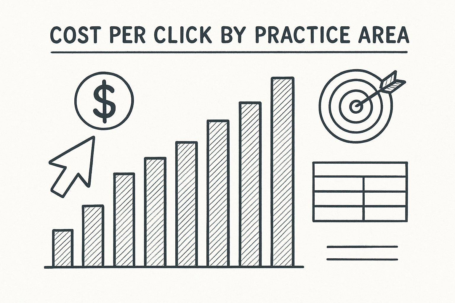 Cost per click by practice area