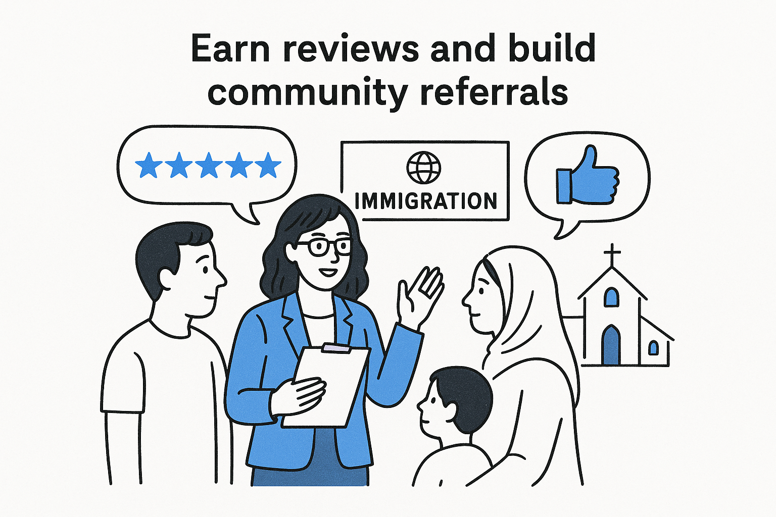 7. Earn reviews and build community referrals