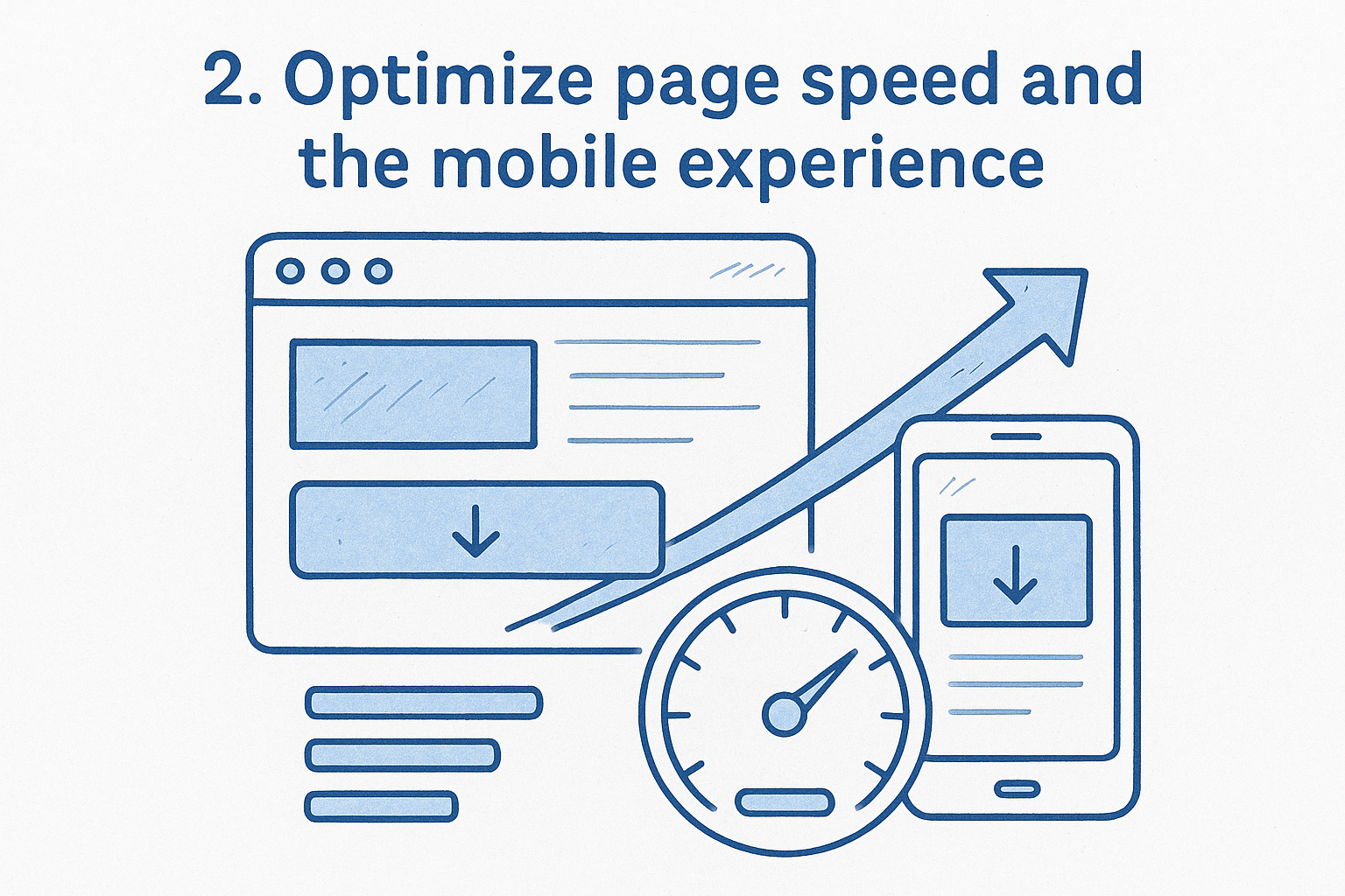 2. Optimize page speed and the mobile experience