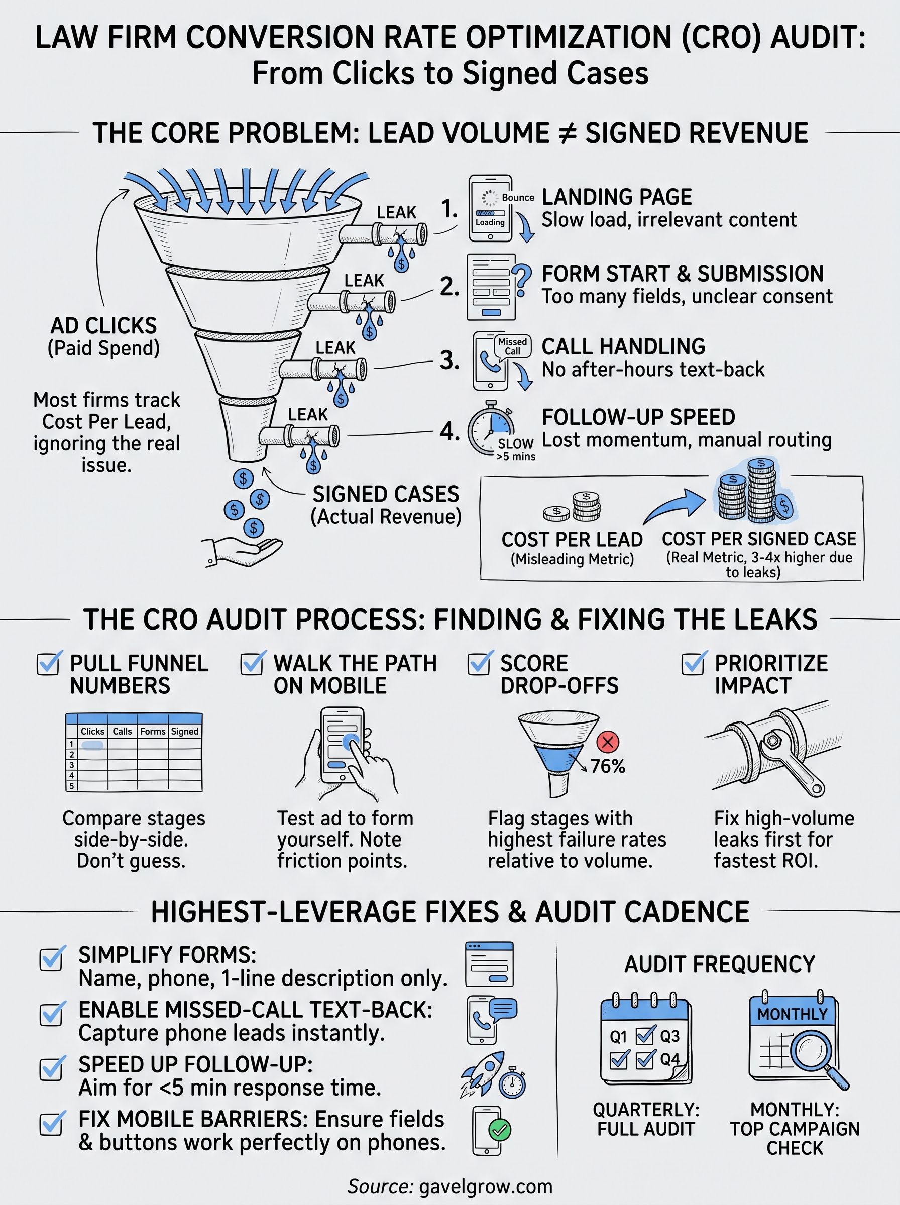 conversion rate optimization audit infographic