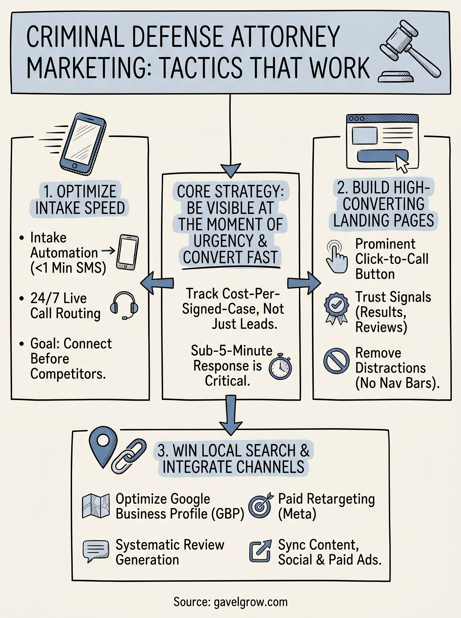 criminal defense attorney marketing infographic
