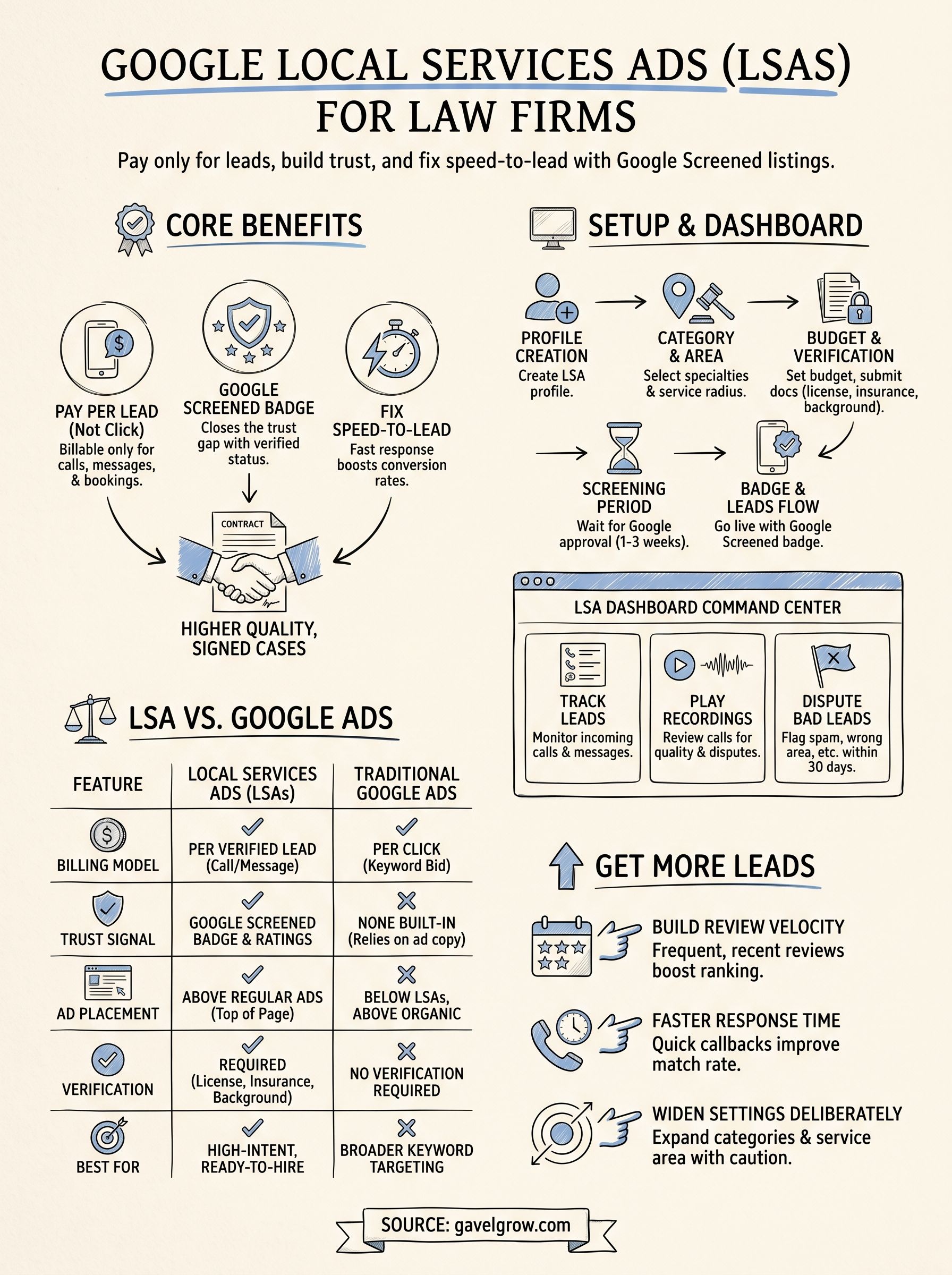 google local services ads lsas infographic