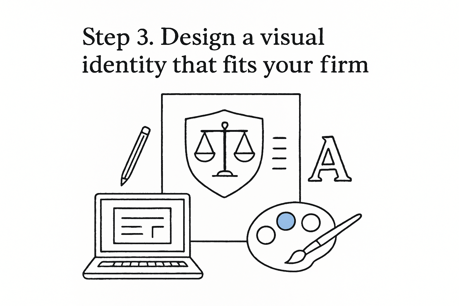 Step 3. Design a visual identity that fits your firm