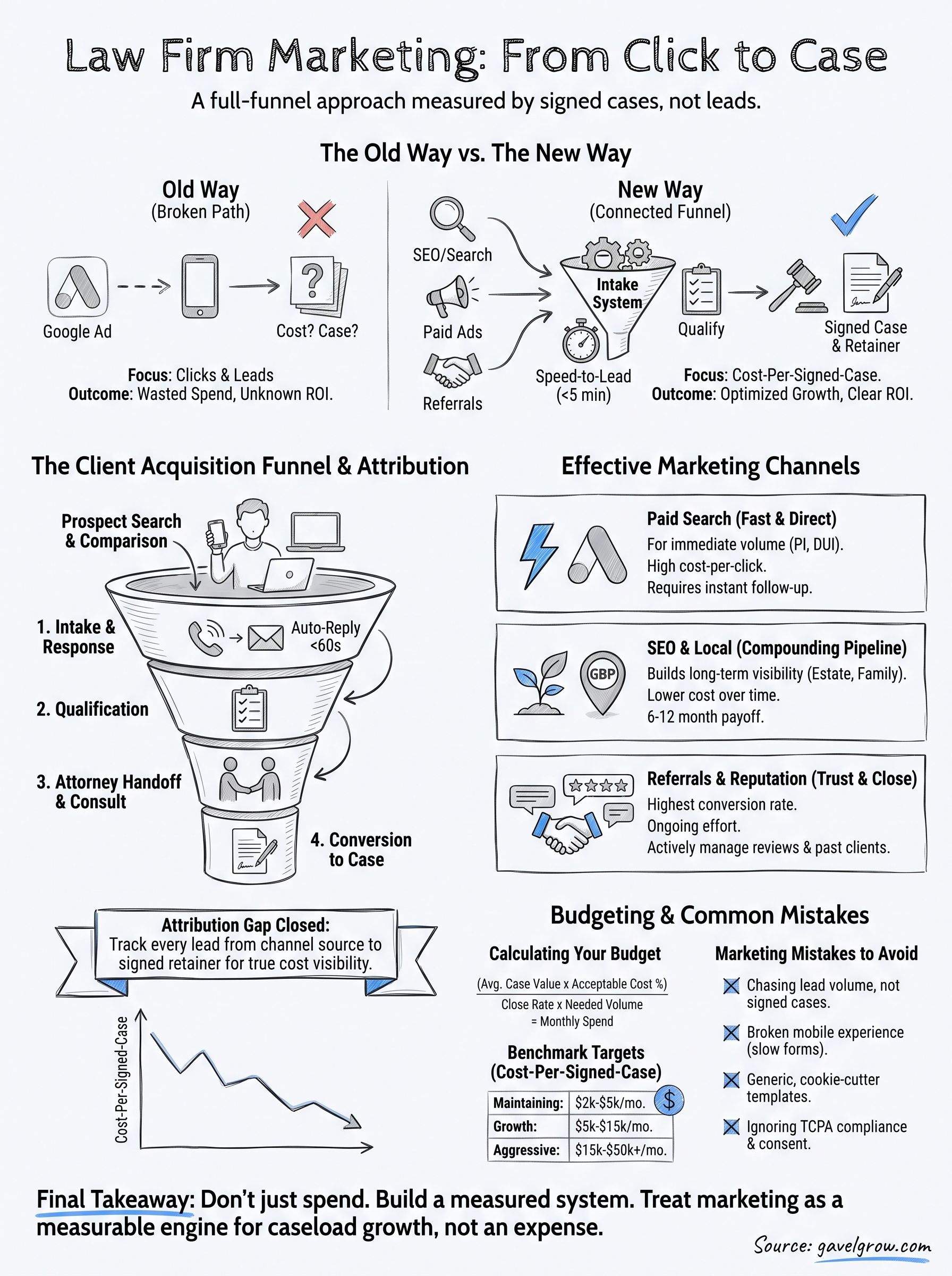 law firm marketing infographic