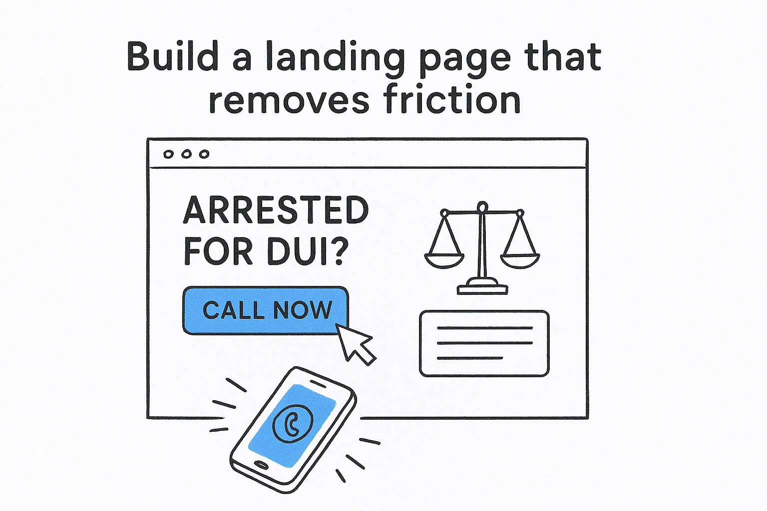Build a landing page that removes friction