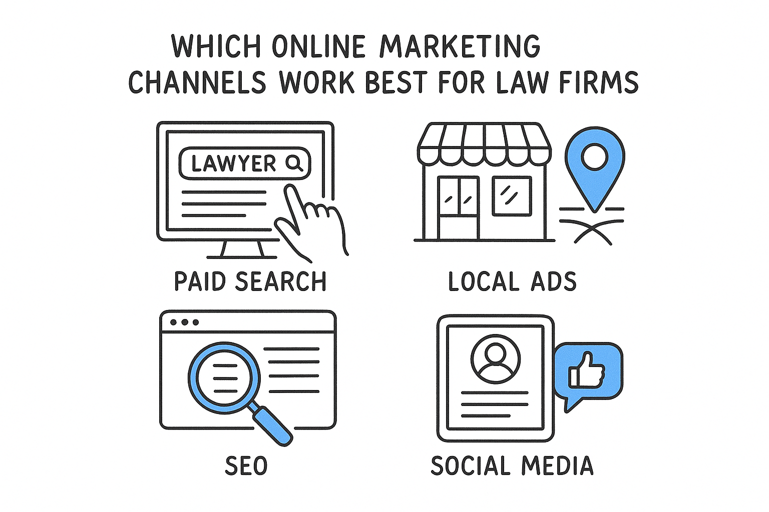 Which online marketing channels work best for law firms