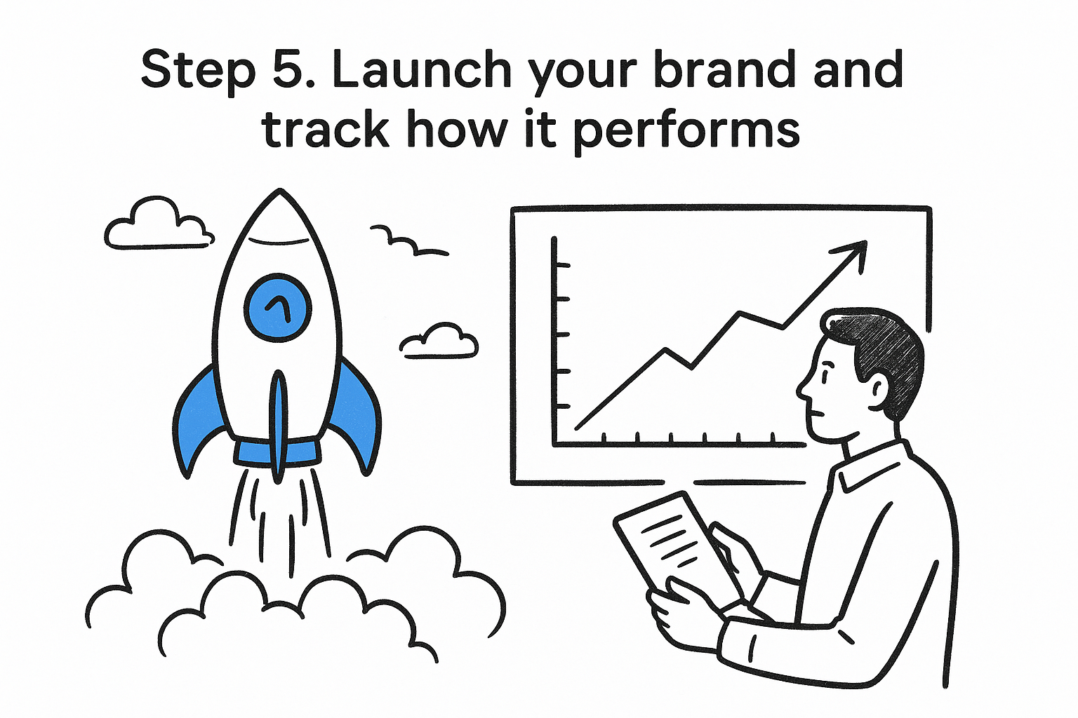 Step 5. Launch your brand and track how it performs