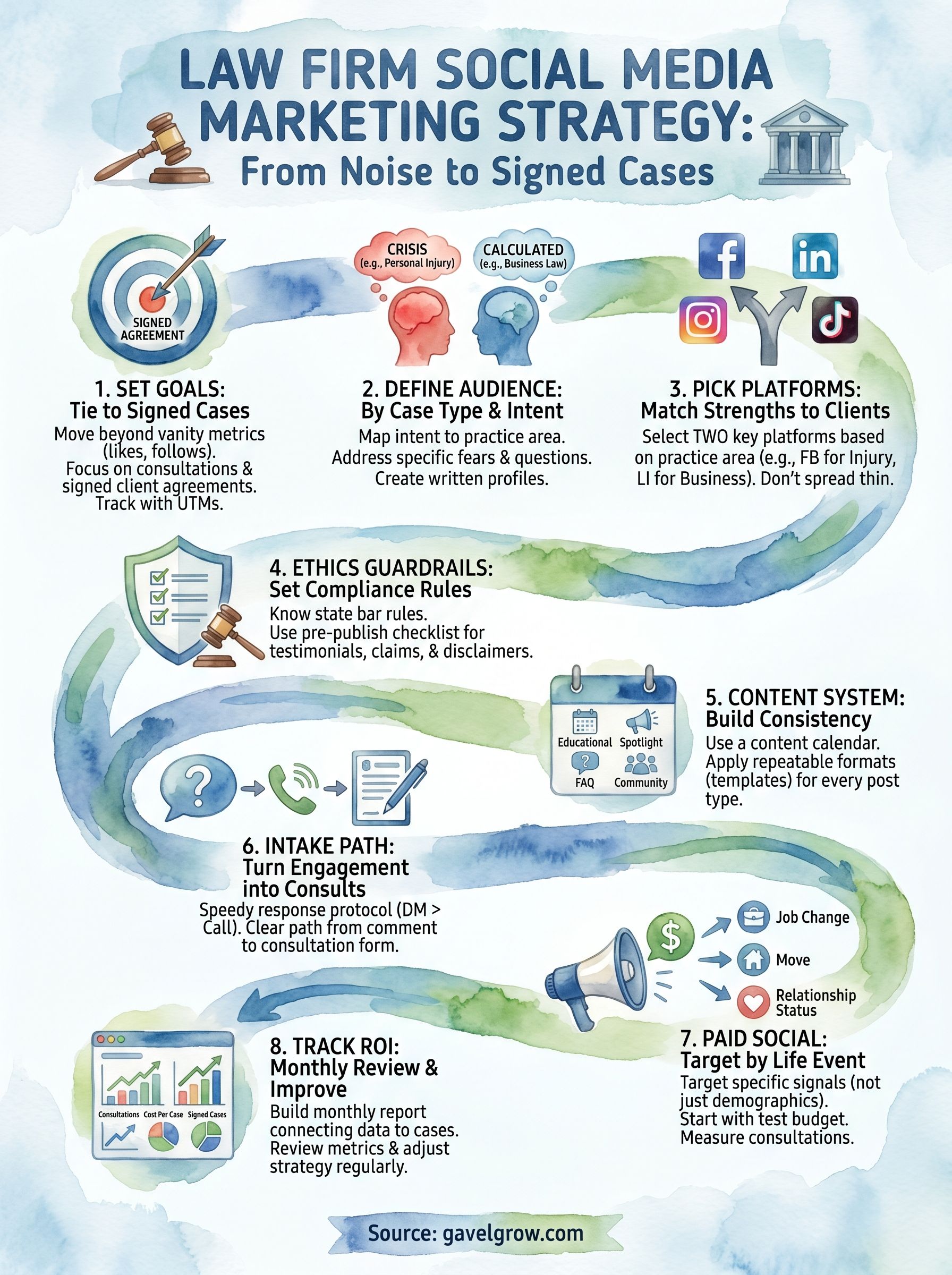 social media marketing strategy infographic