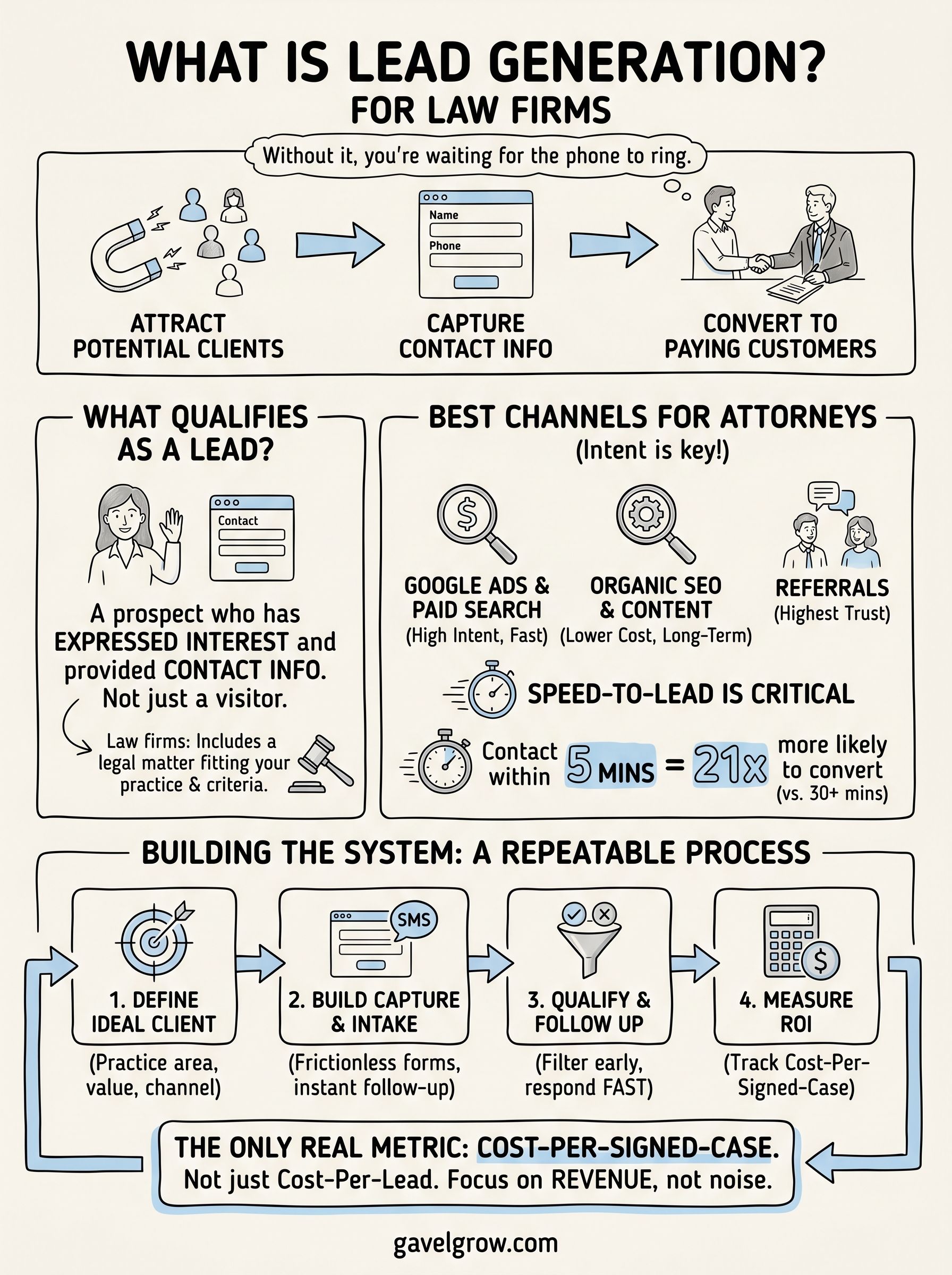 what is lead generation infographic