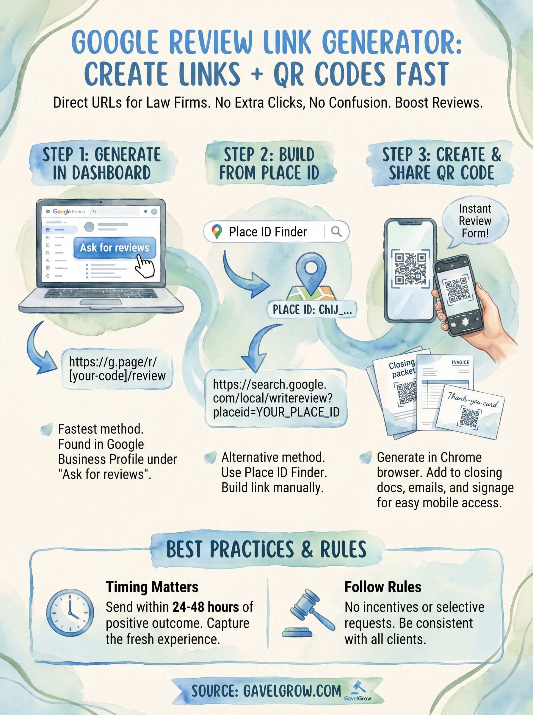 google review link generator infographic