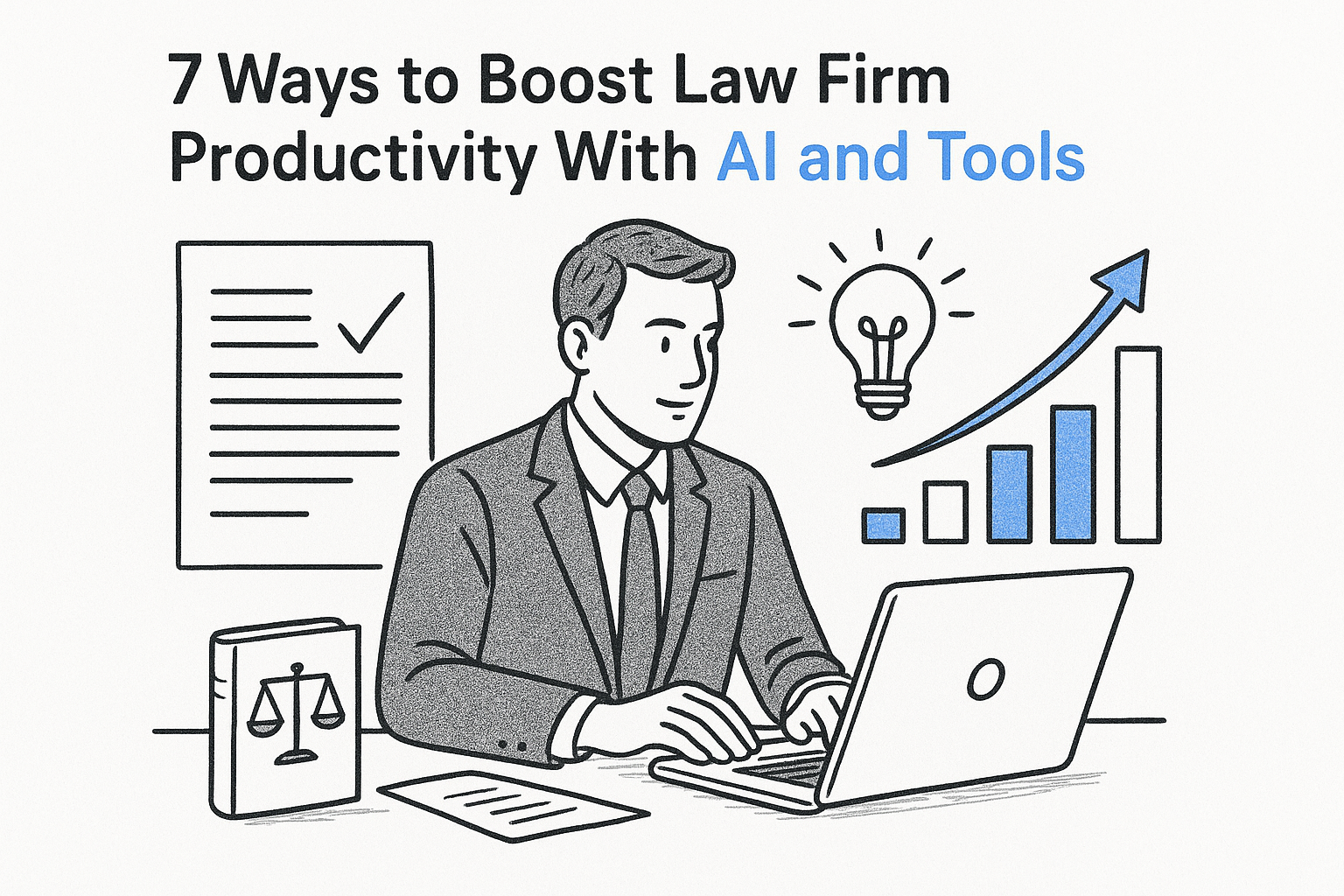 7 Ways to Boost Law Firm Productivity With AI and Tools — featured image