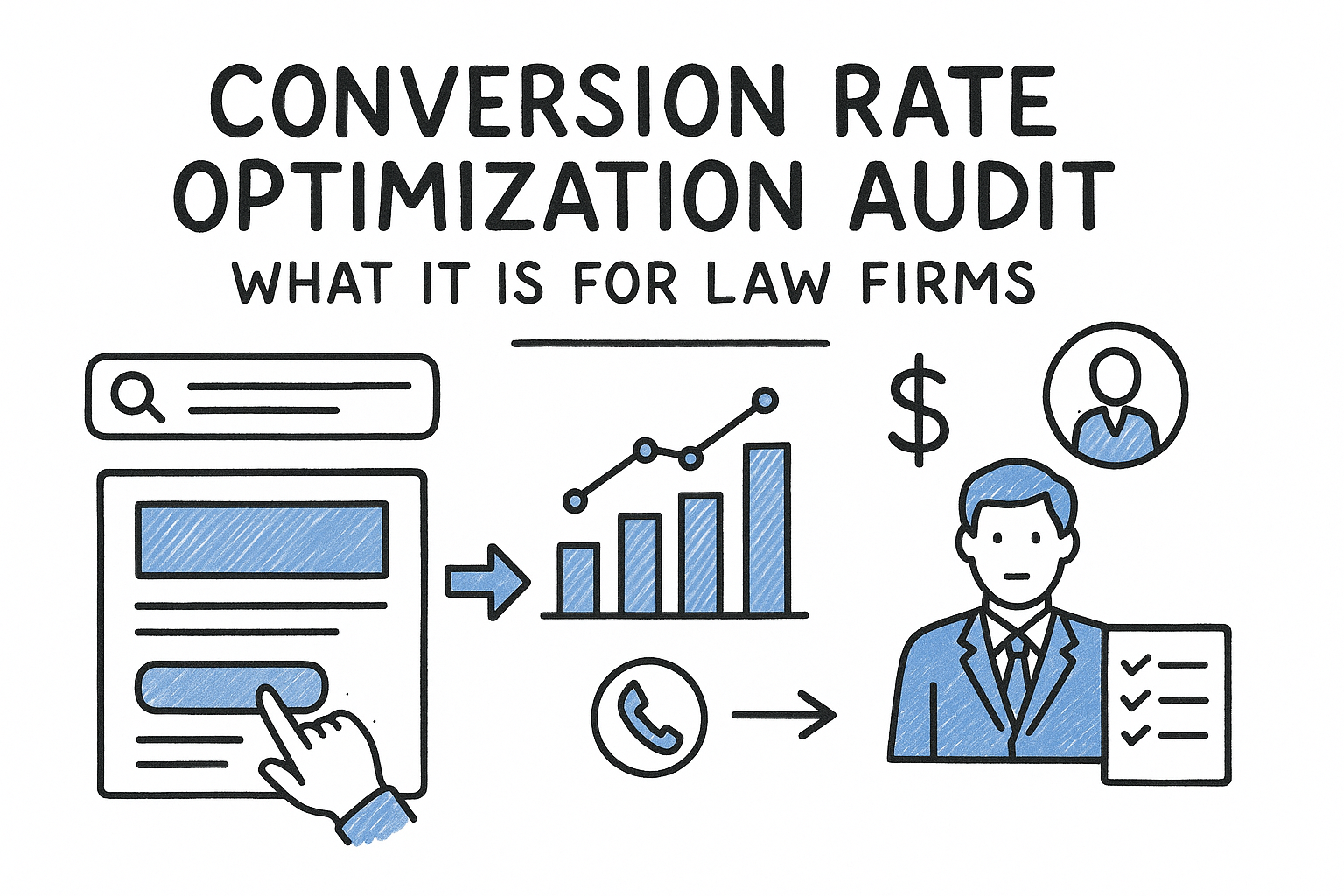 Conversion rate optimization audit for law firms featured image