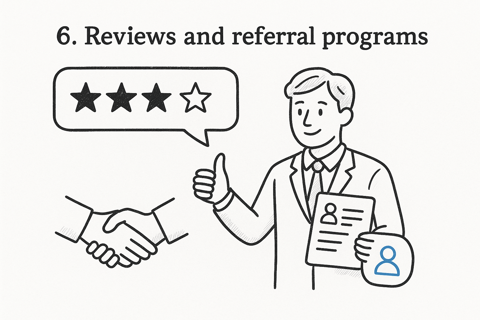 6. Reviews and referral programs