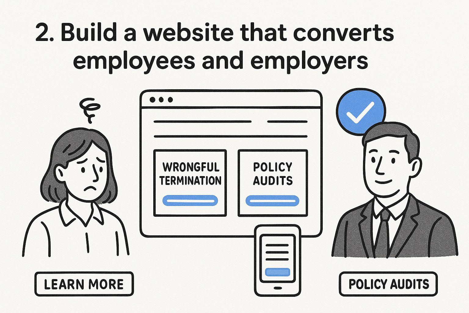 2. Build a website that converts employees and employers