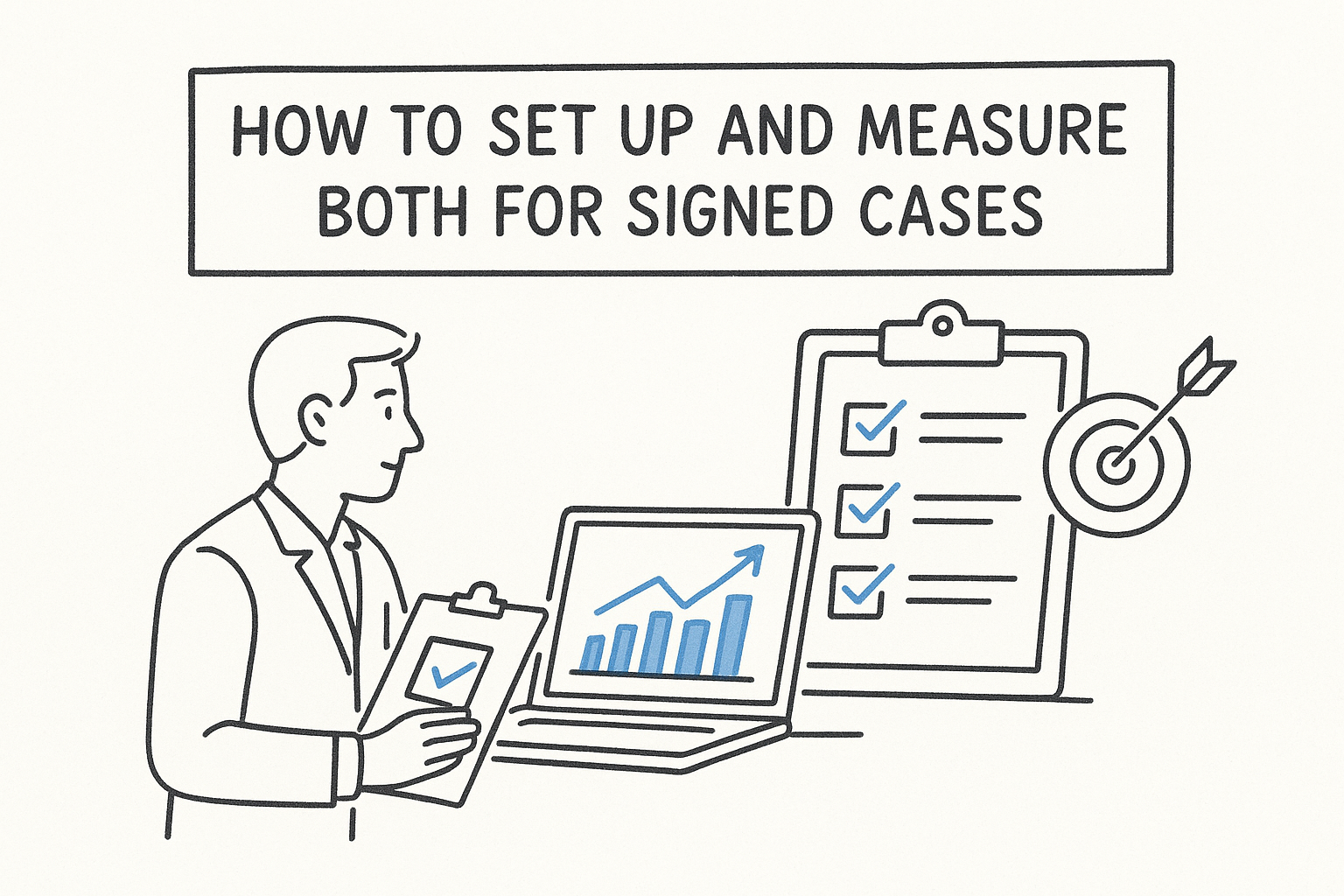 How to set up and measure both for signed cases