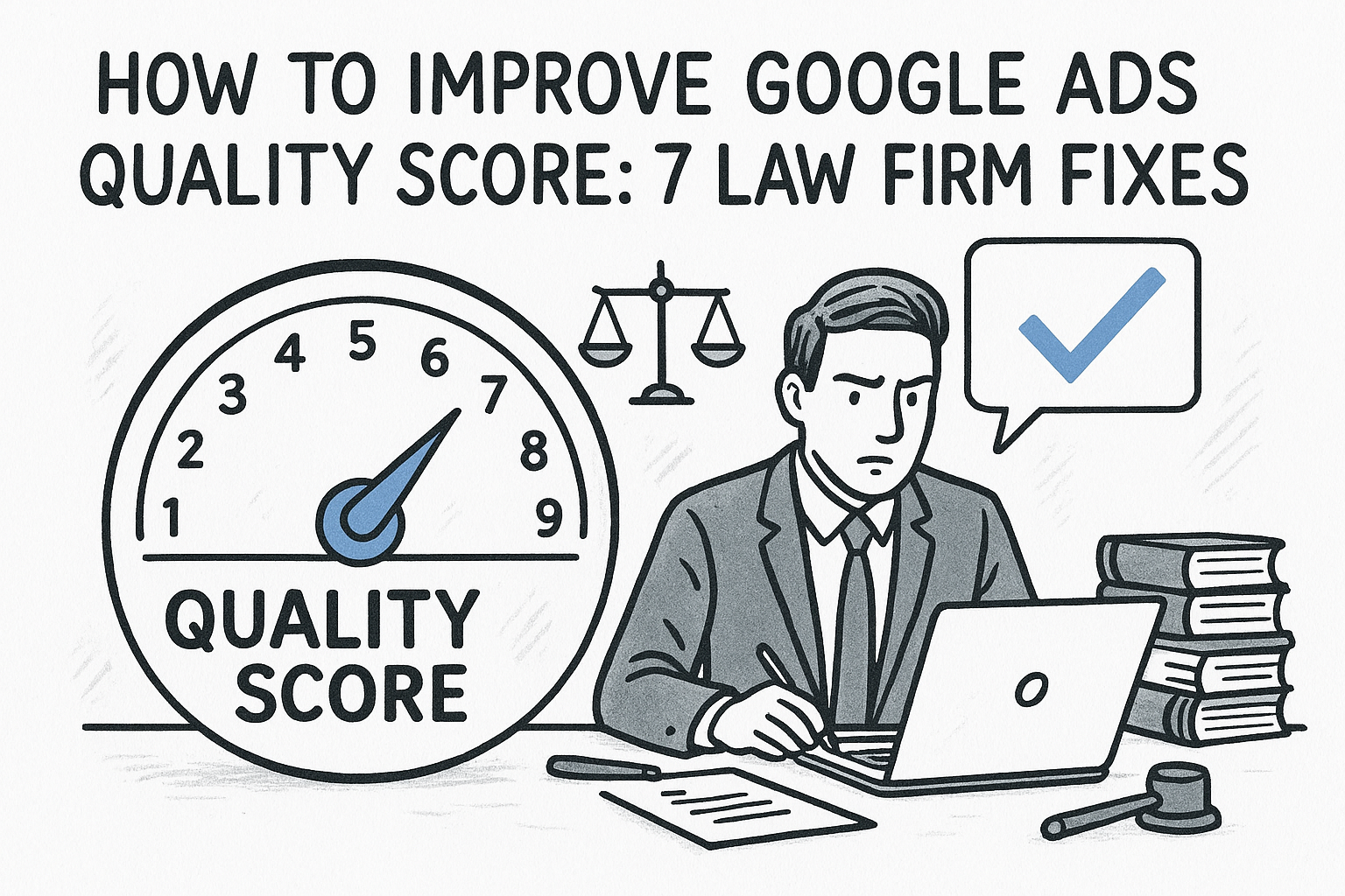 How to Improve Google Ads Quality Score: 7 Law Firm Fixes — featured image