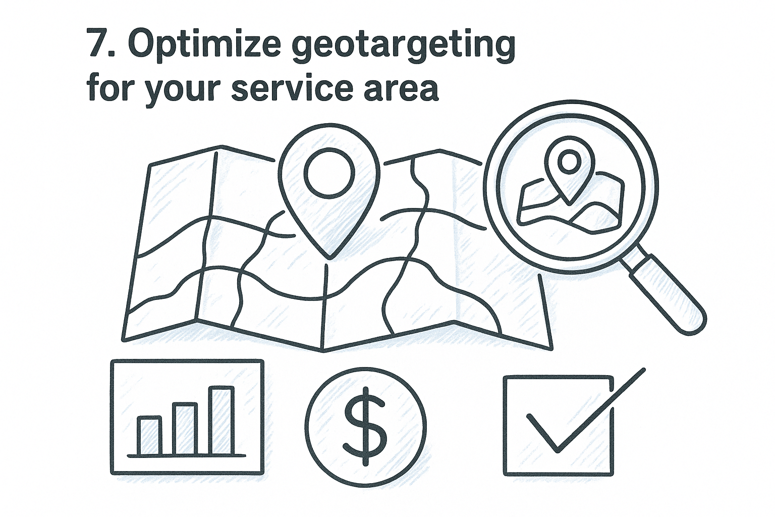 7. Optimize geotargeting for your service area