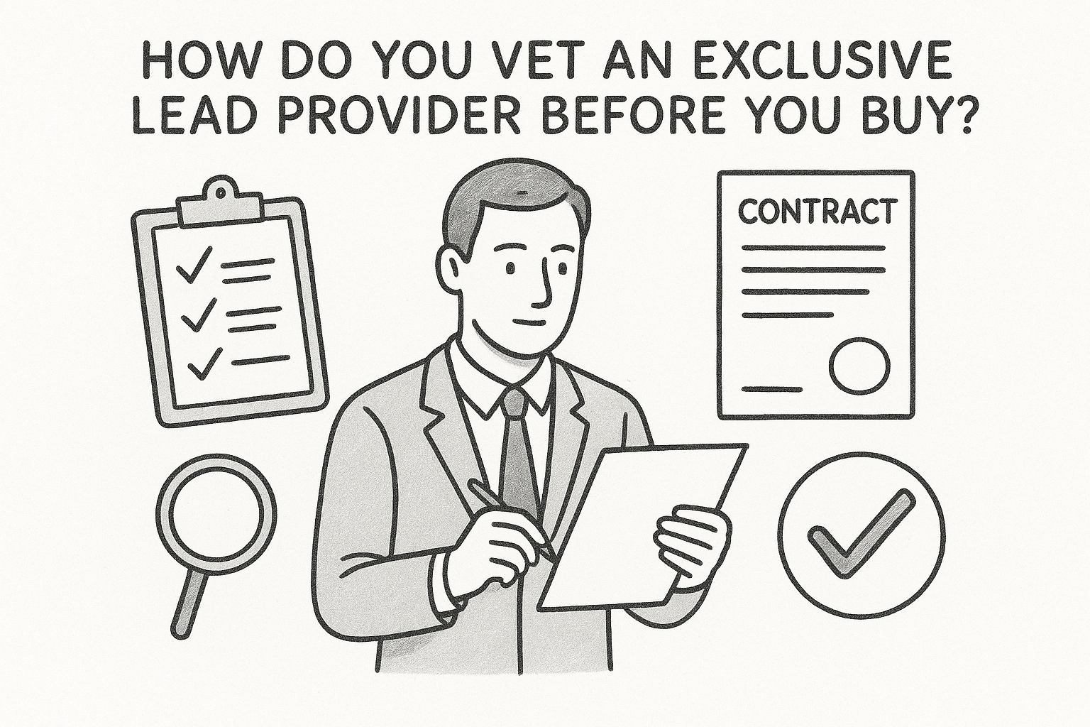 How do you vet an exclusive lead provider before you buy?