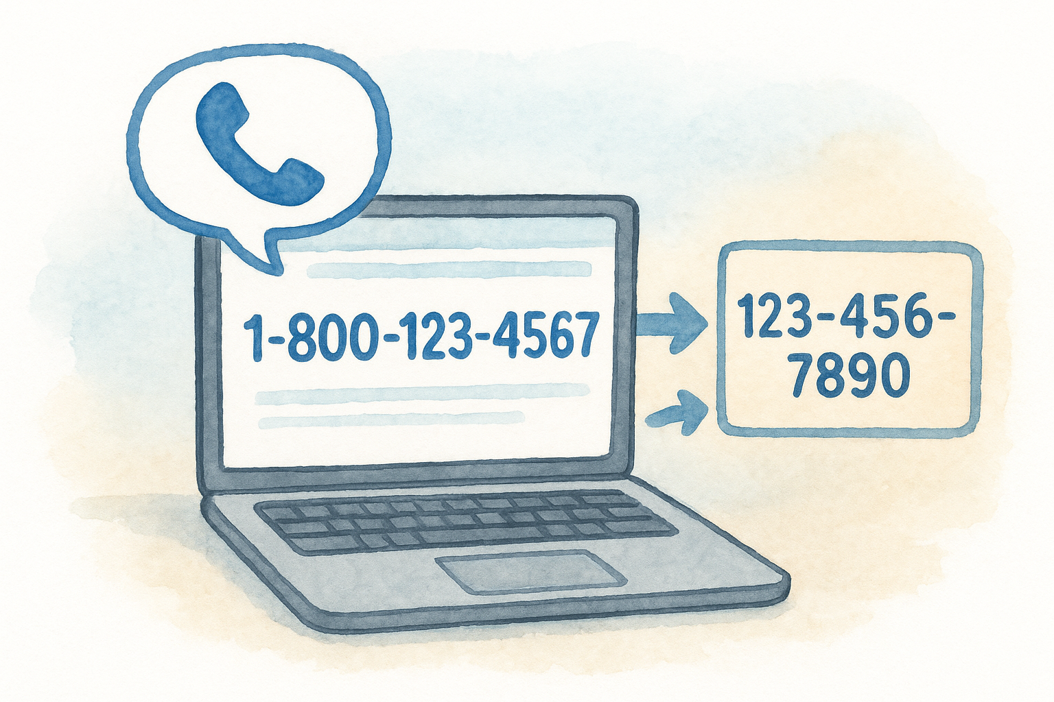 Dynamic number insertion