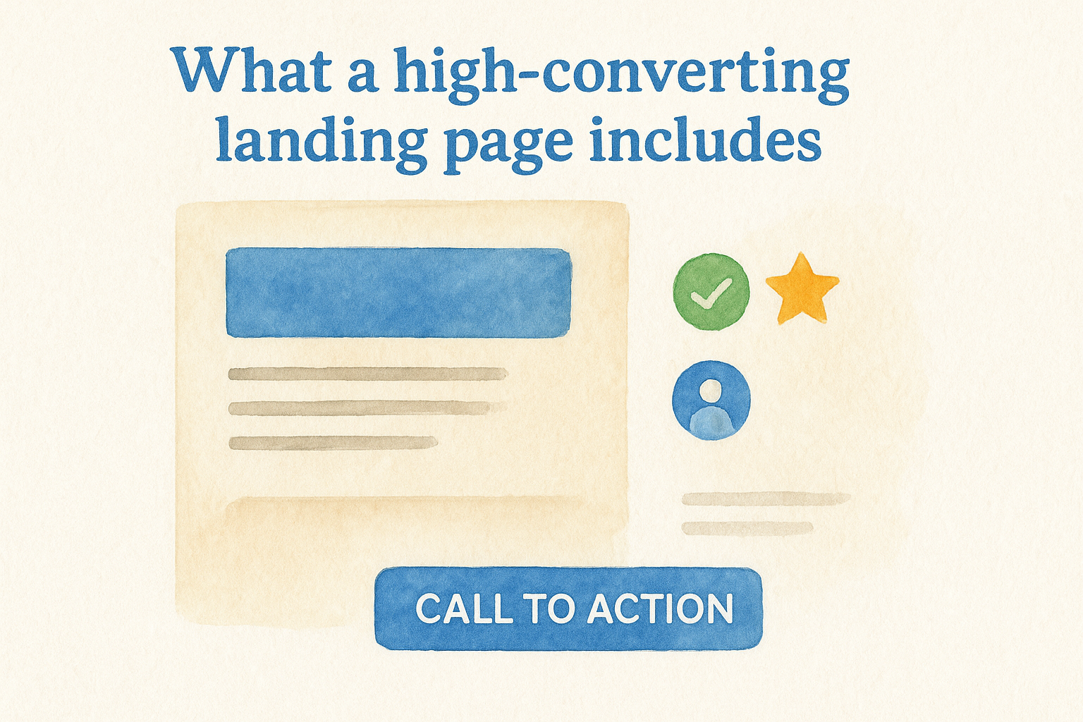 What a high-converting landing page includes