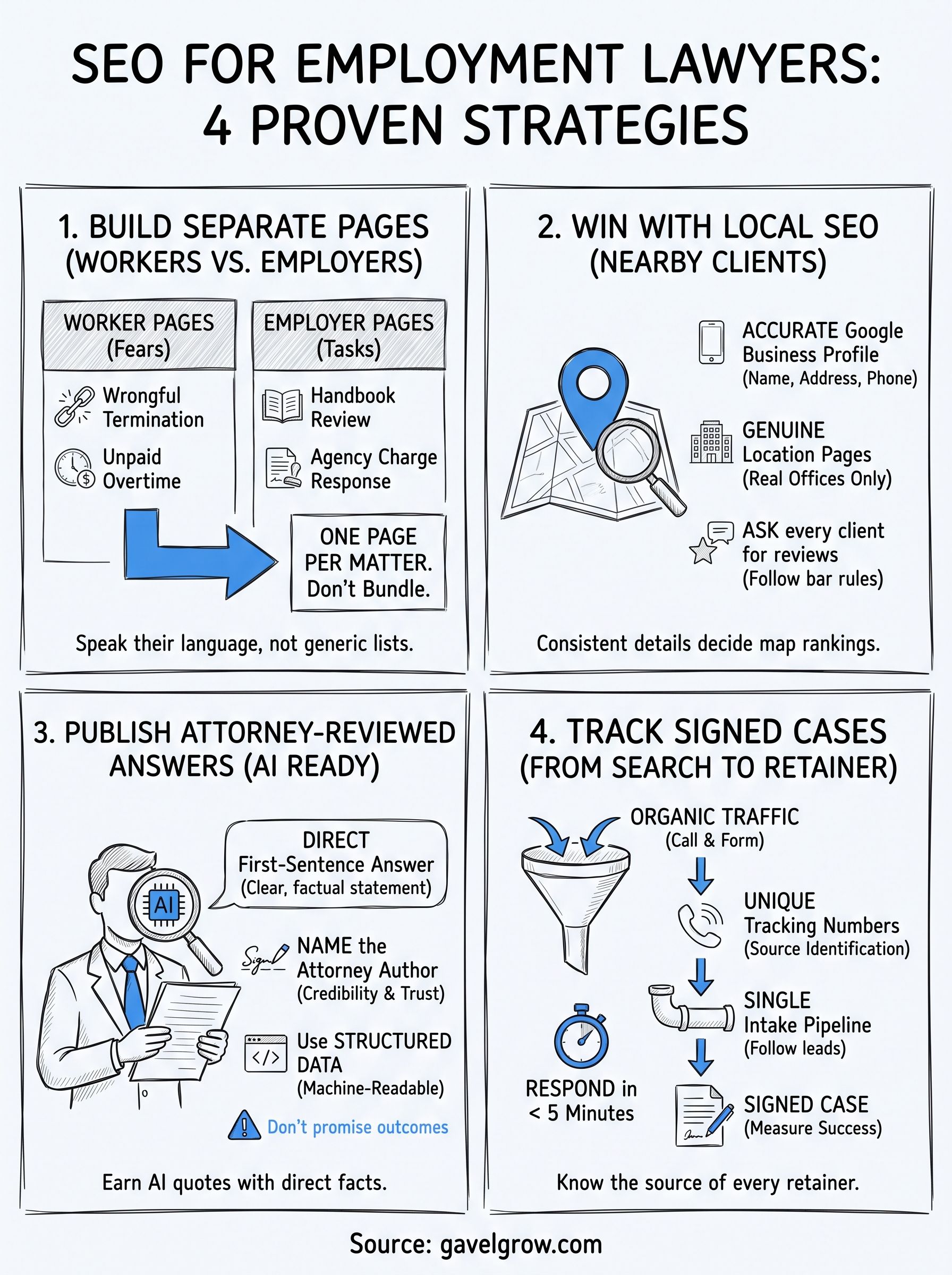 seo for employment lawyers infographic