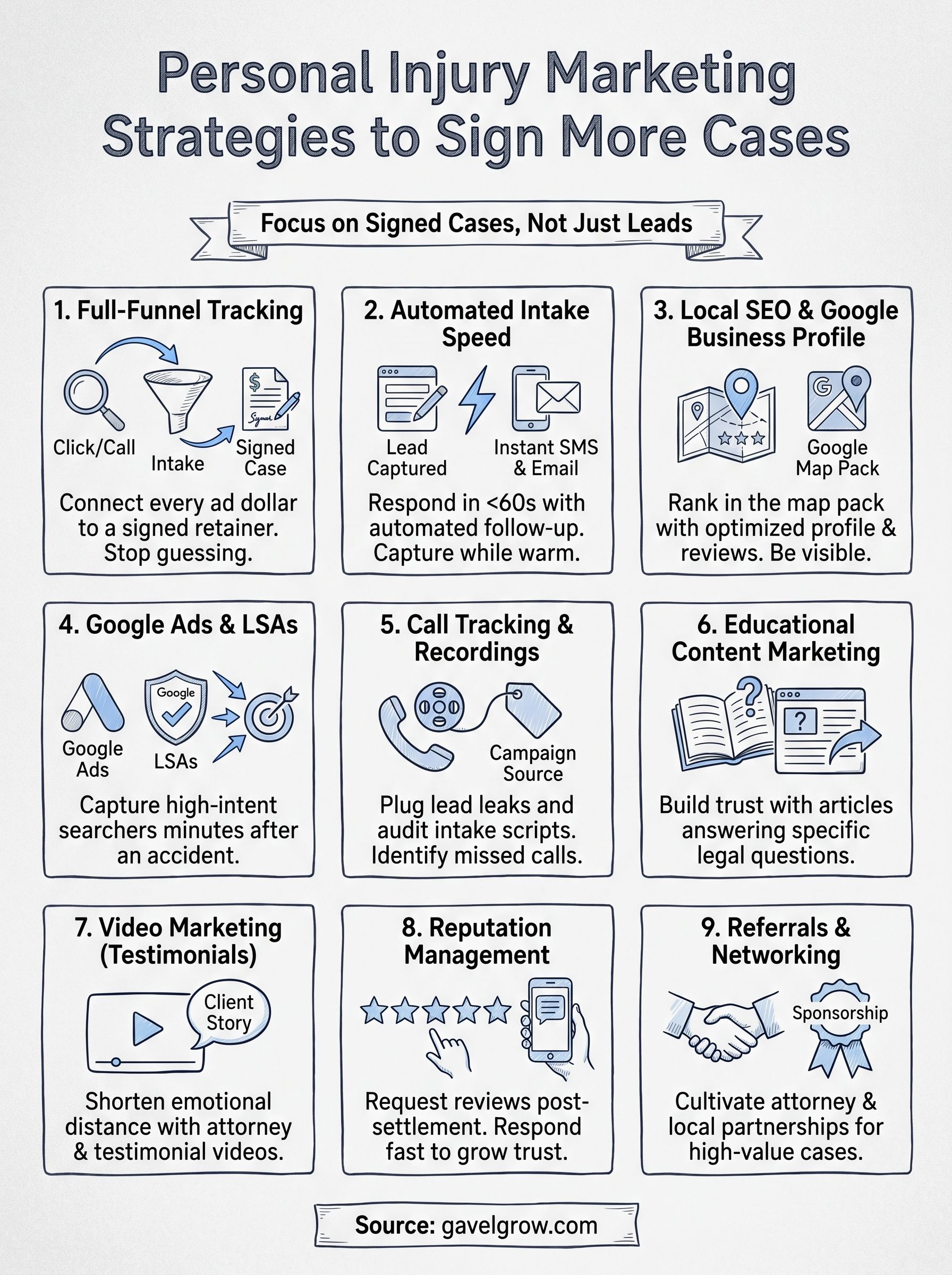 personal injury marketing infographic