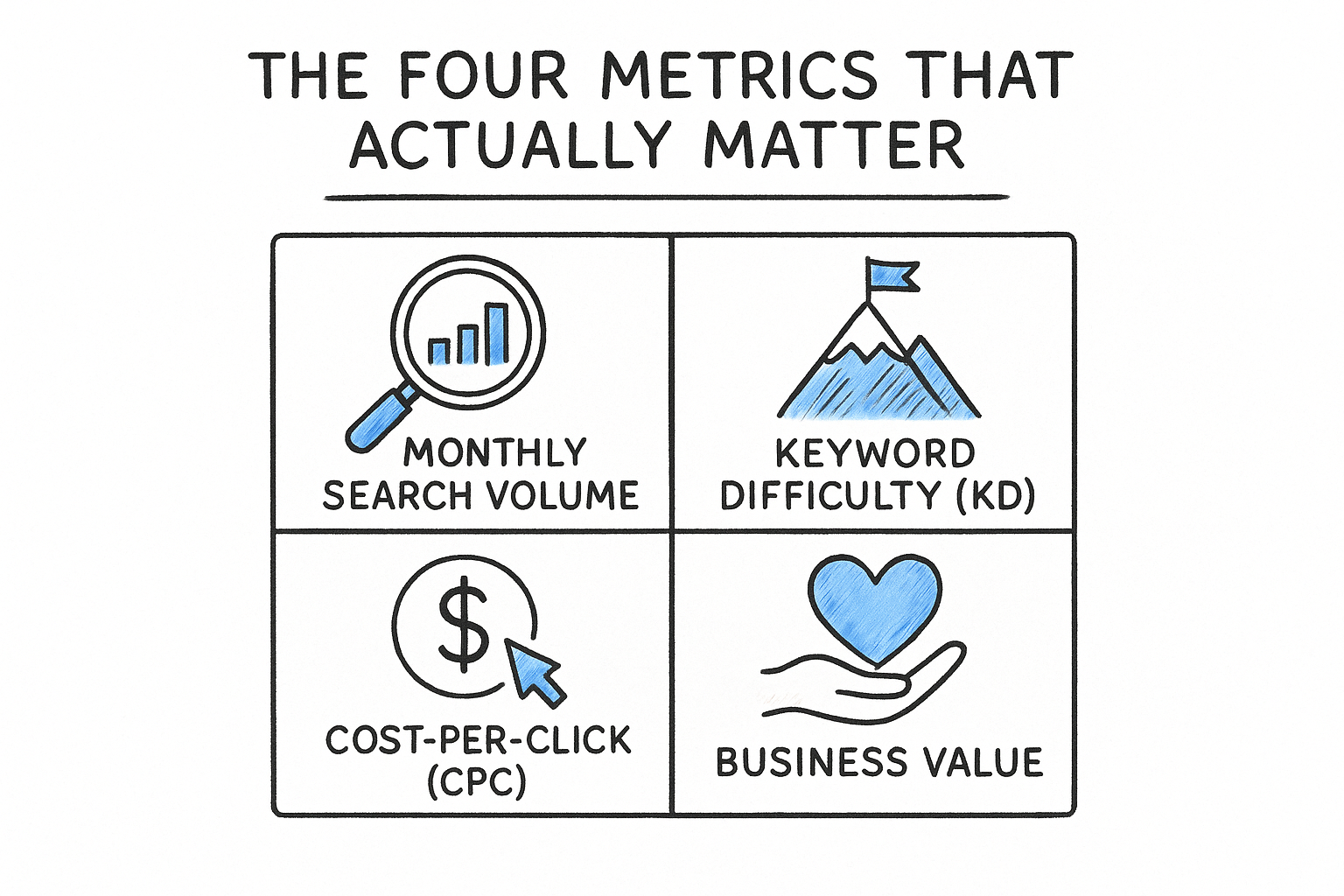 The four metrics that actually matter