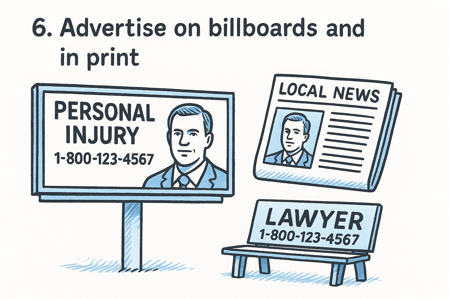 6. Advertise on billboards and in print