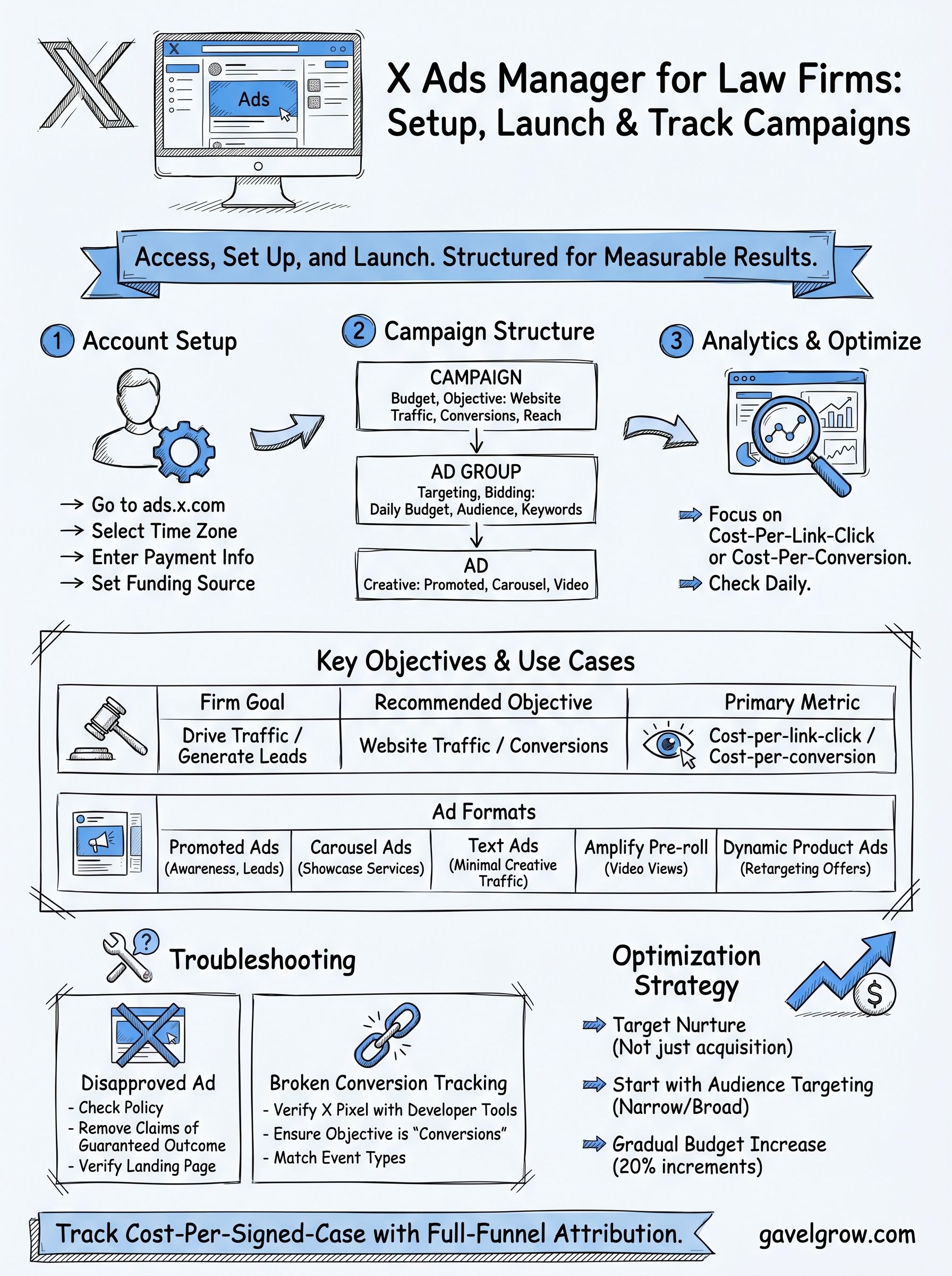 x ads manager infographic