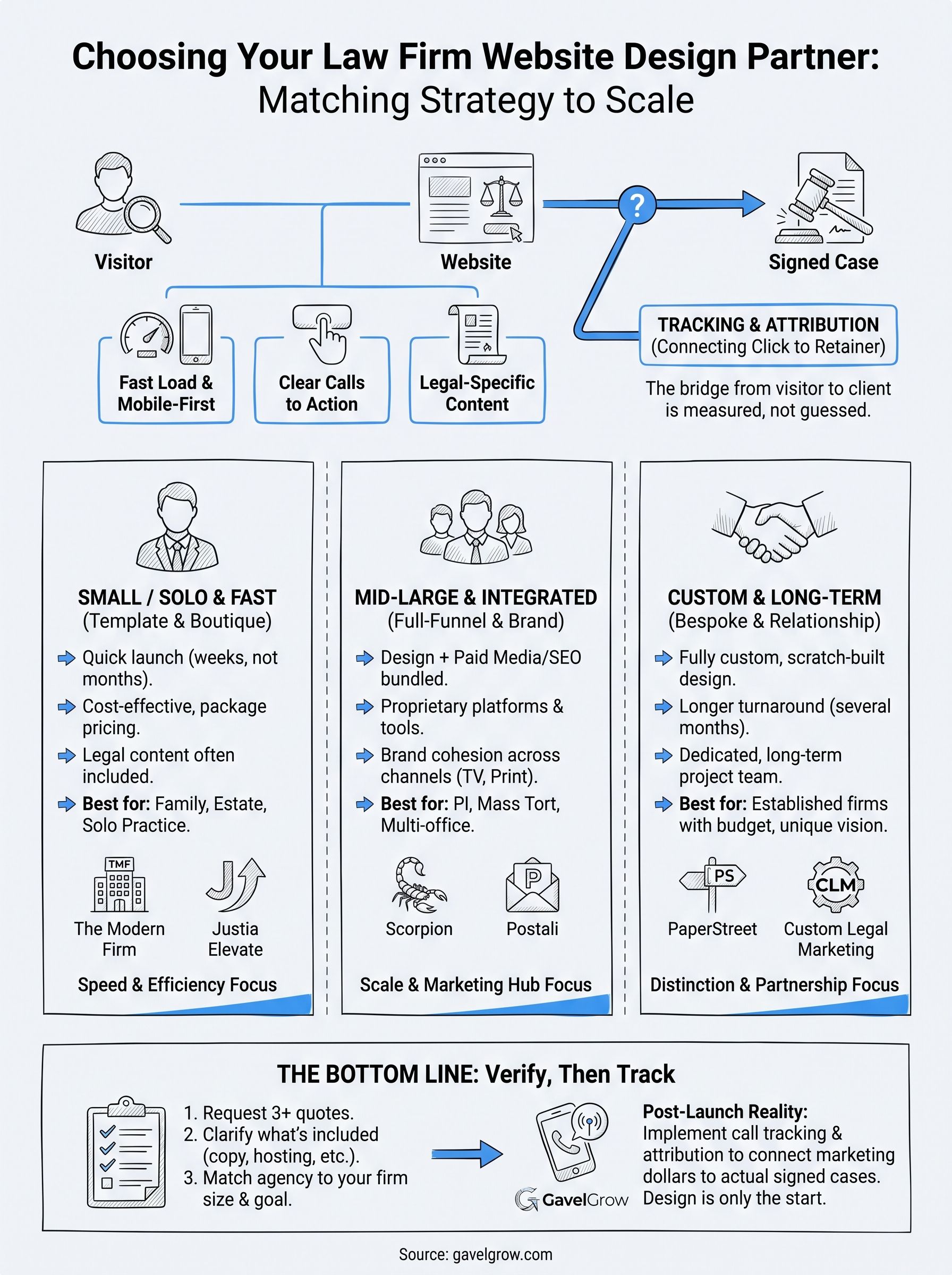 law firm website design infographic