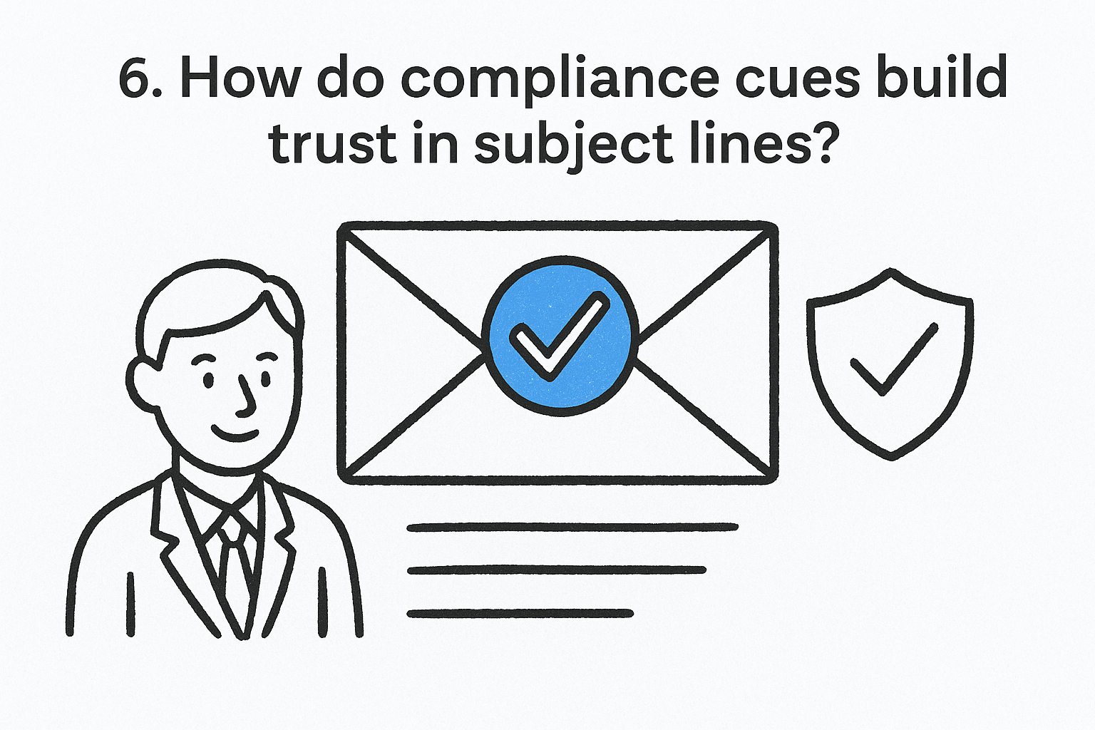 6. How do compliance cues build trust in subject lines?