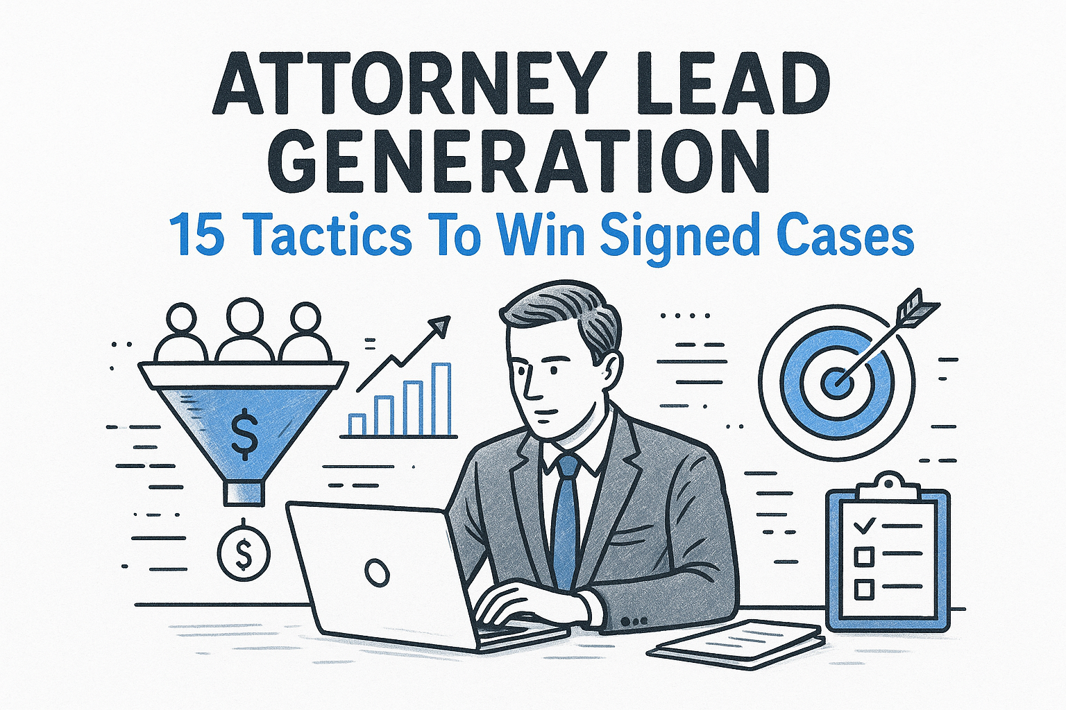 Attorney Lead Generation: 15 Tactics To Win Signed Cases — featured image