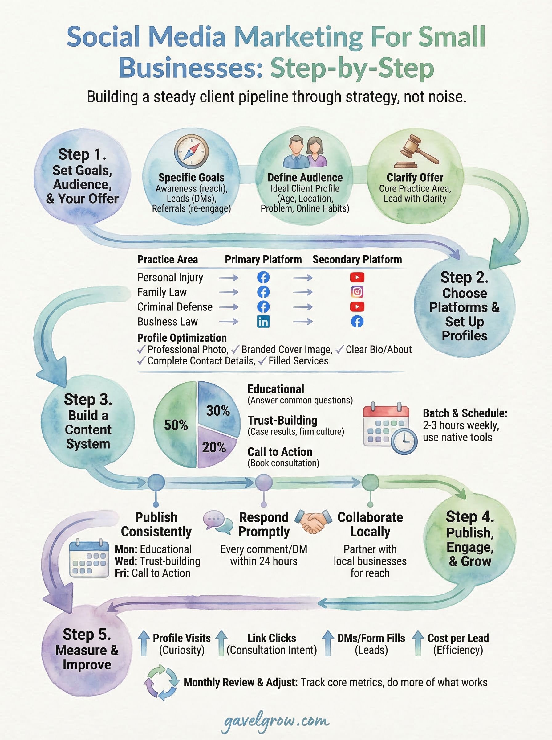 social media marketing for small businesses infographic