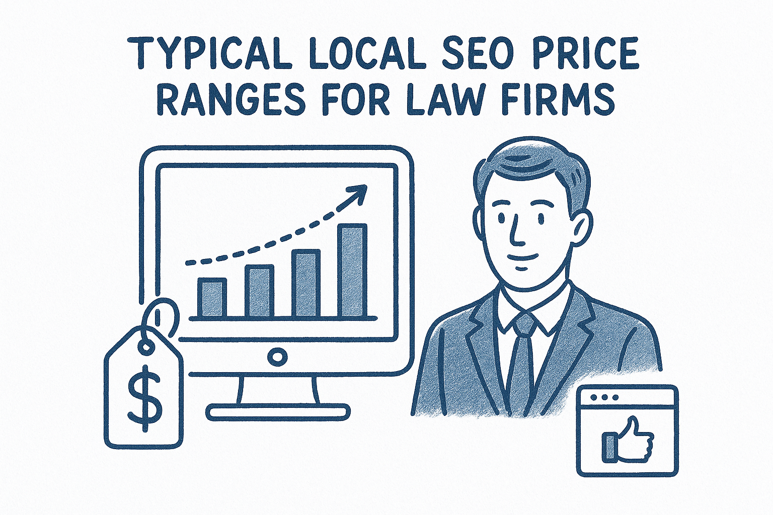 Typical local SEO price ranges for law firms