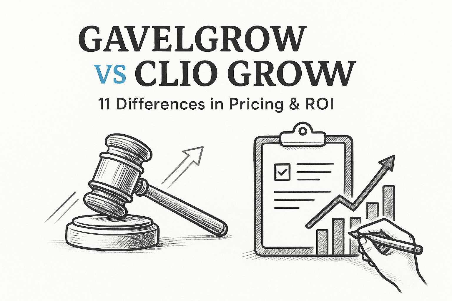 GavelGrow vs Clio Grow: 11 Differences in Pricing &amp; ROI 2026 — featured image