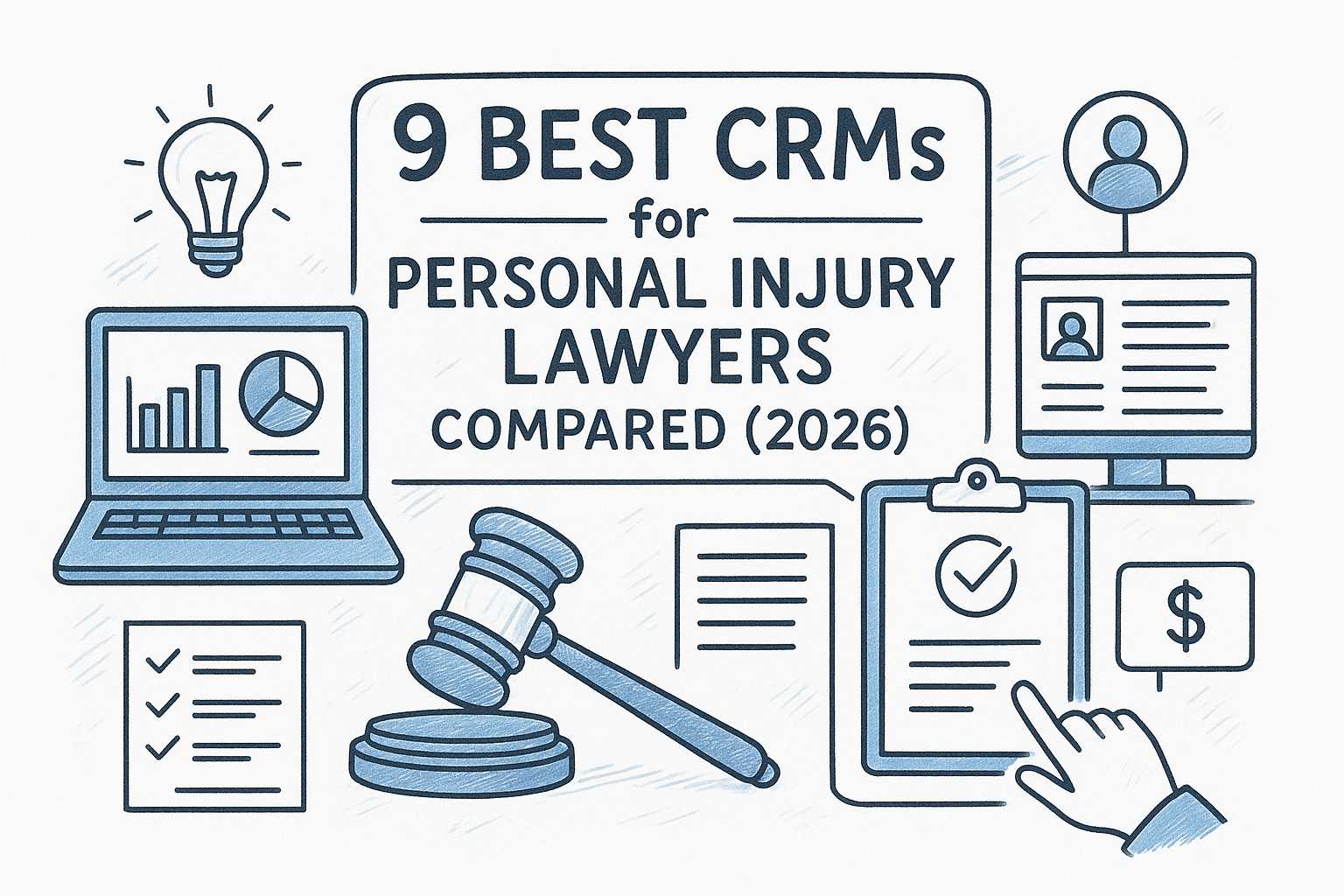 9 Best CRMs for Personal Injury Lawyers Compared (2026) — featured image