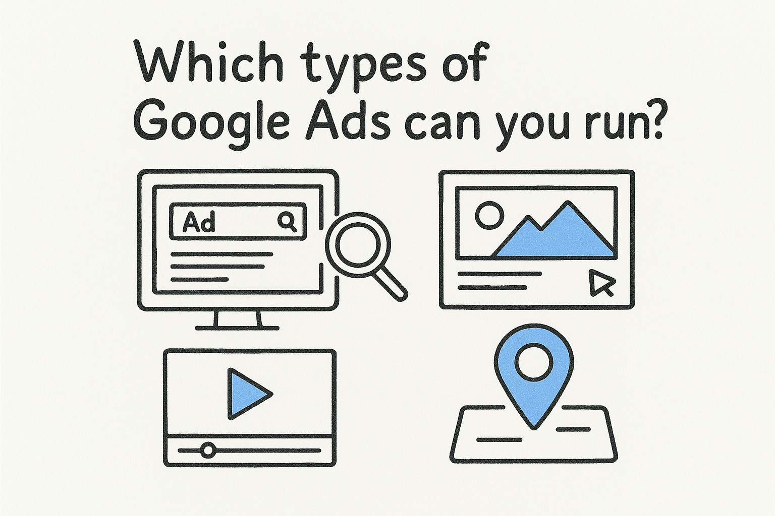 Which types of Google Ads can you run?