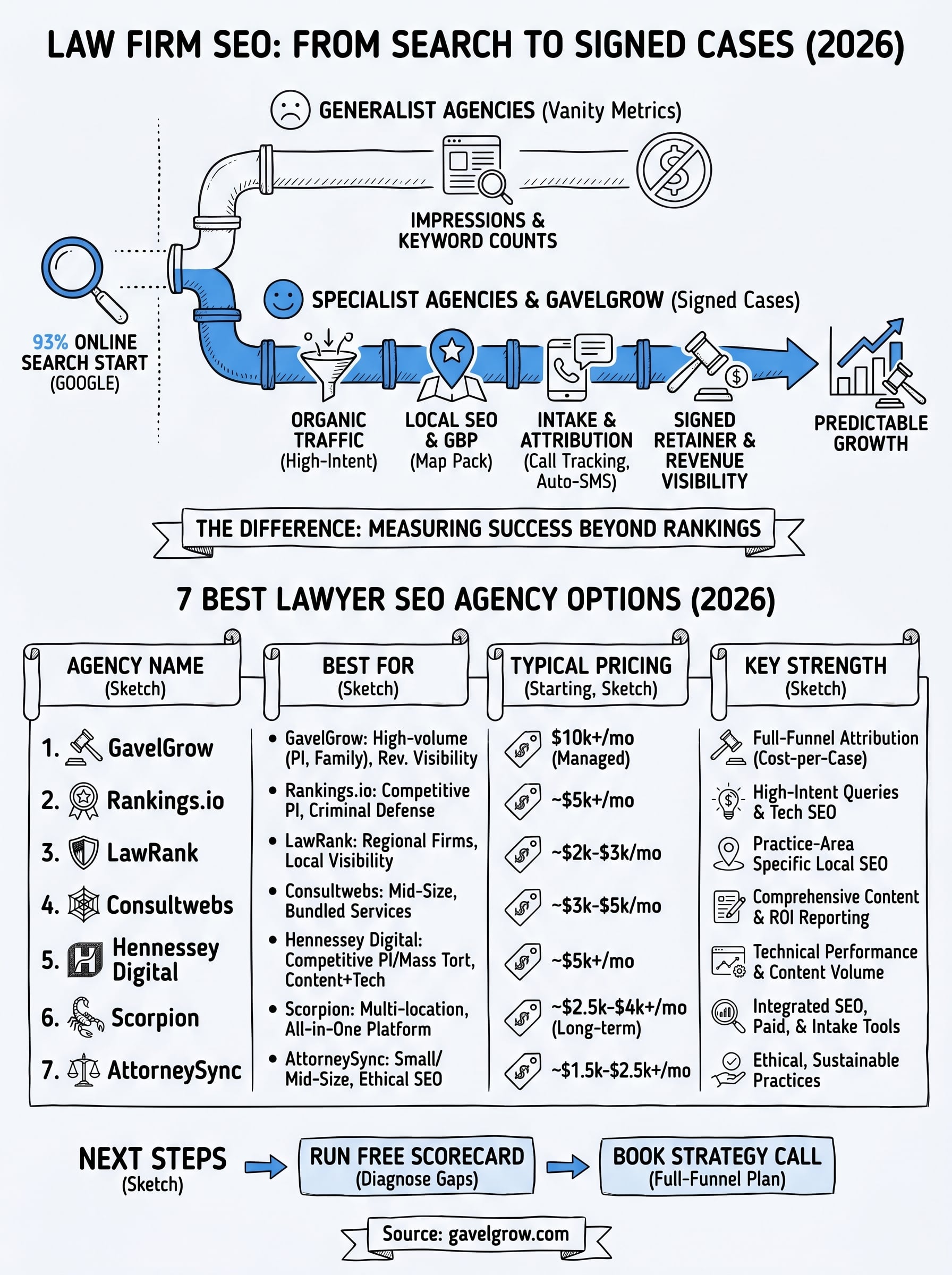 lawyer seo agency infographic