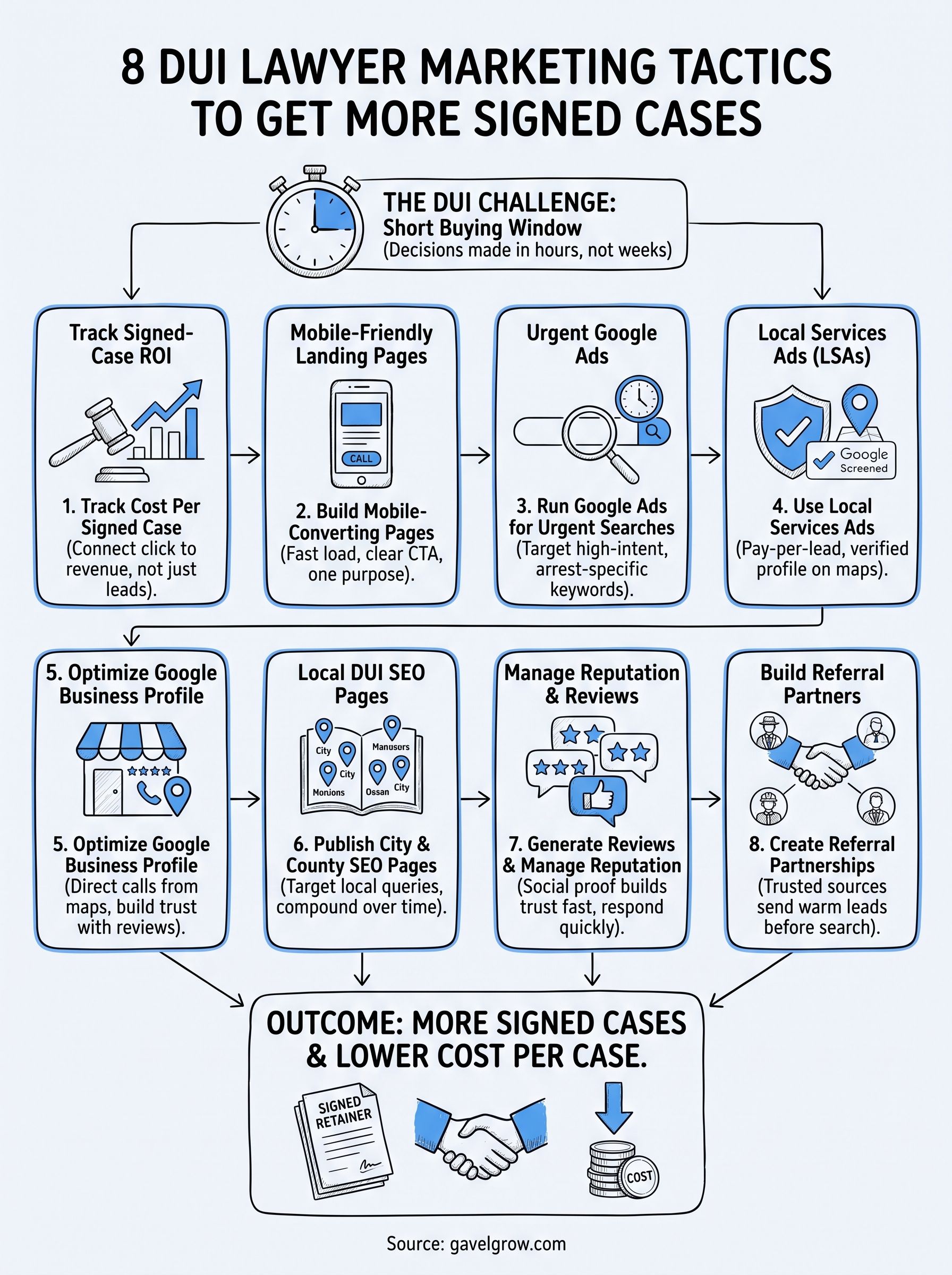 dui lawyer marketing infographic