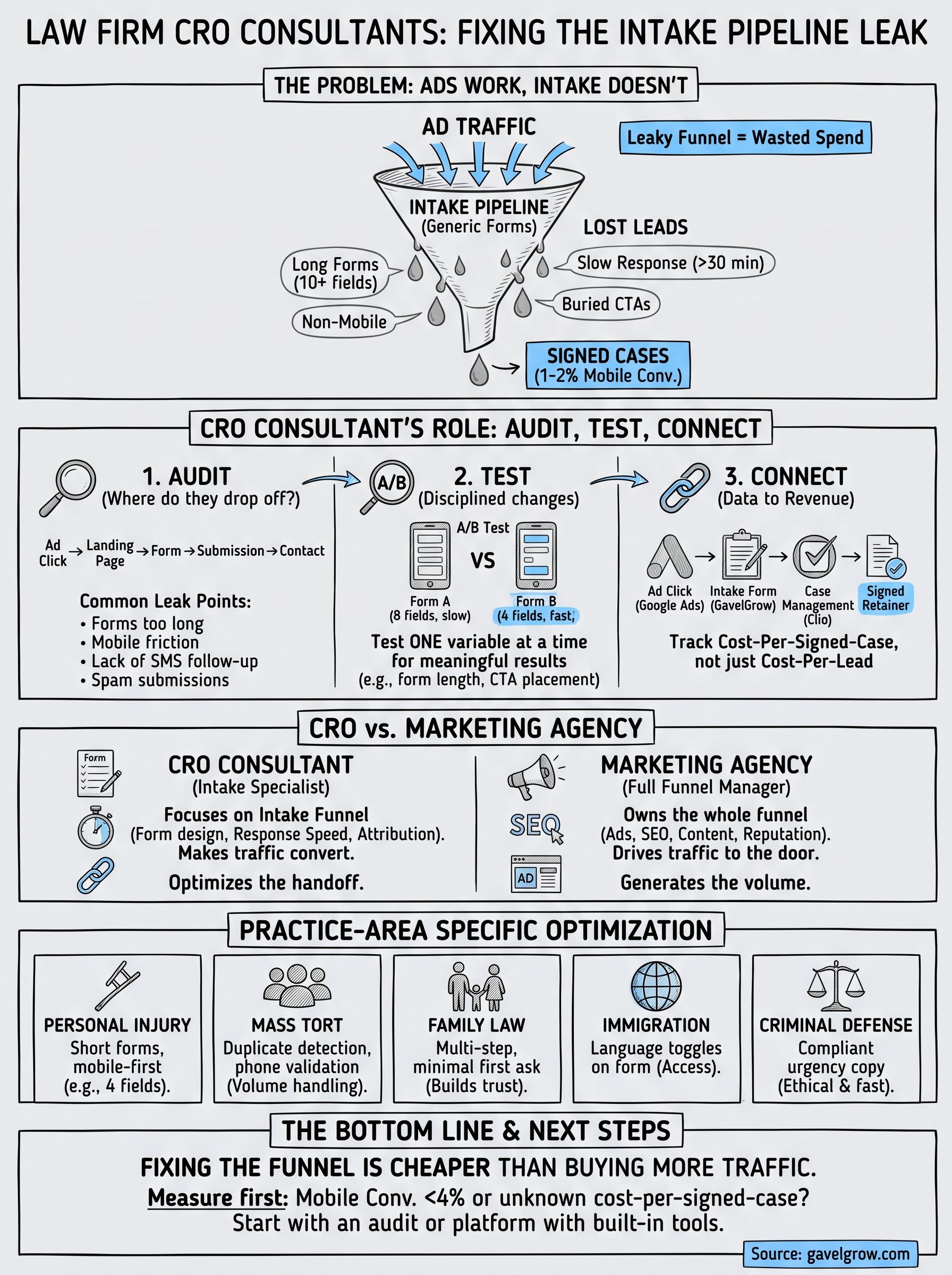 conversion rate optimization consultant infographic