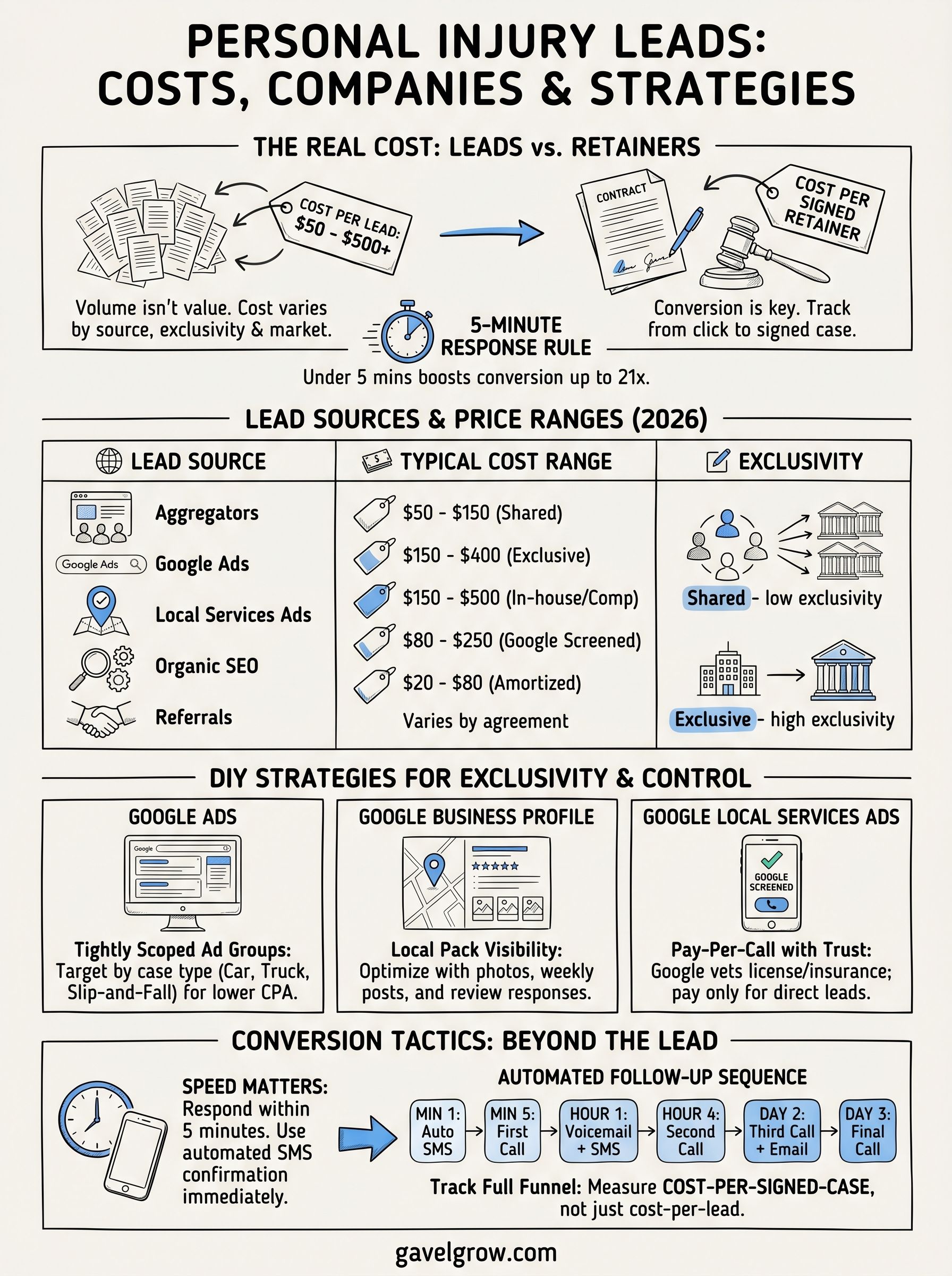 personal injury leads infographic