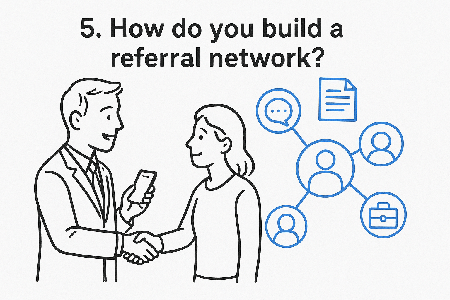 5. How do you build a referral network?