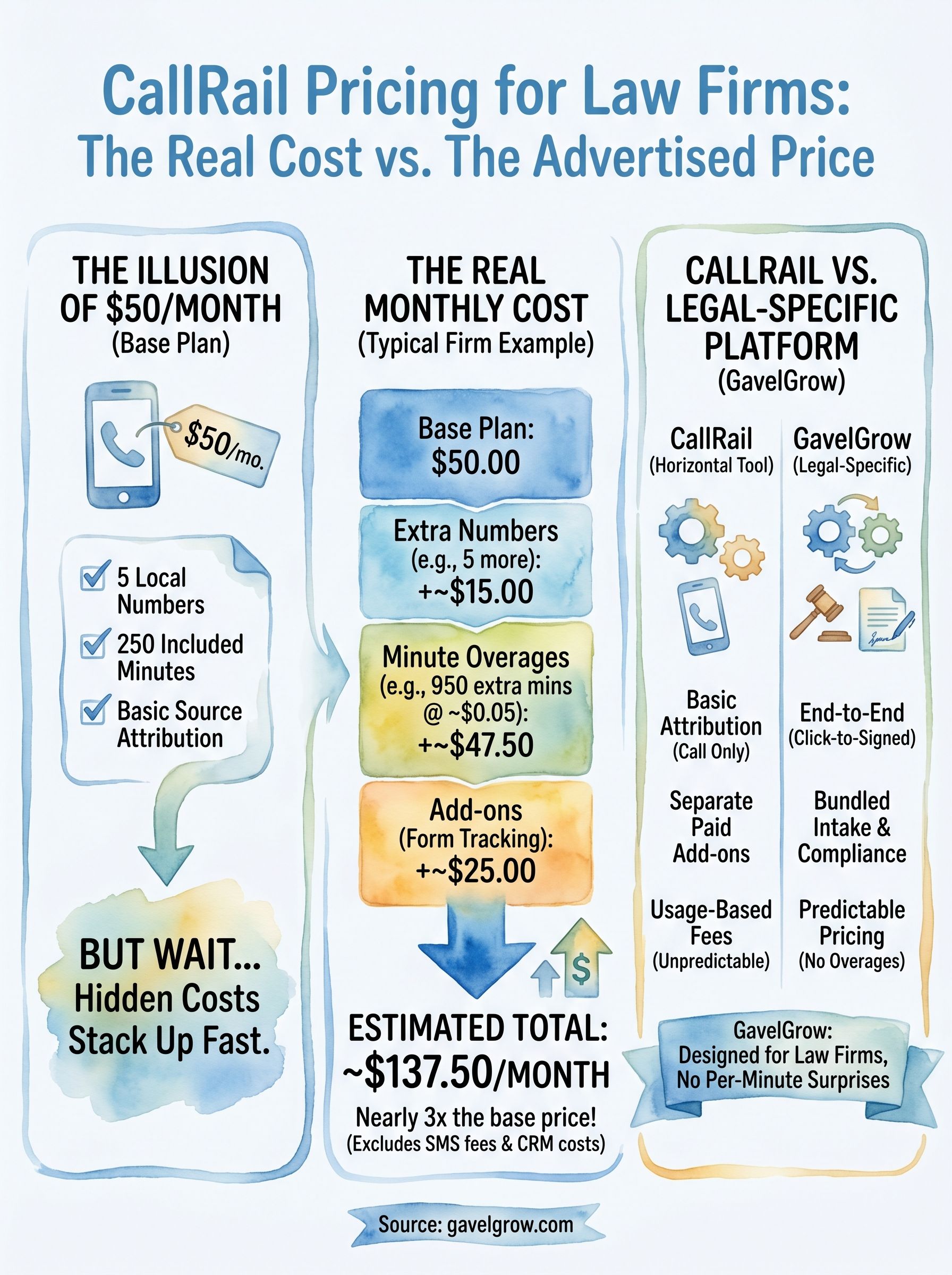callrail pricing infographic