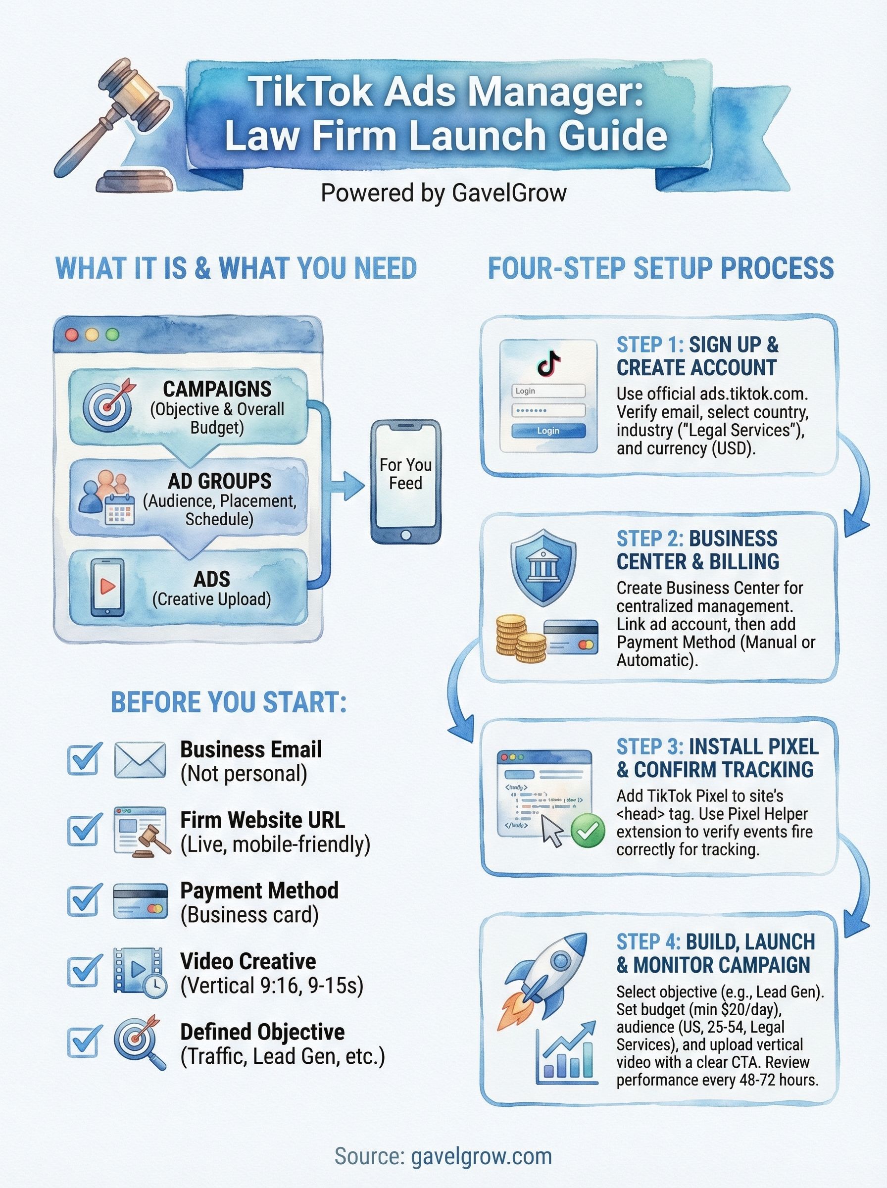 tiktok ads manager infographic