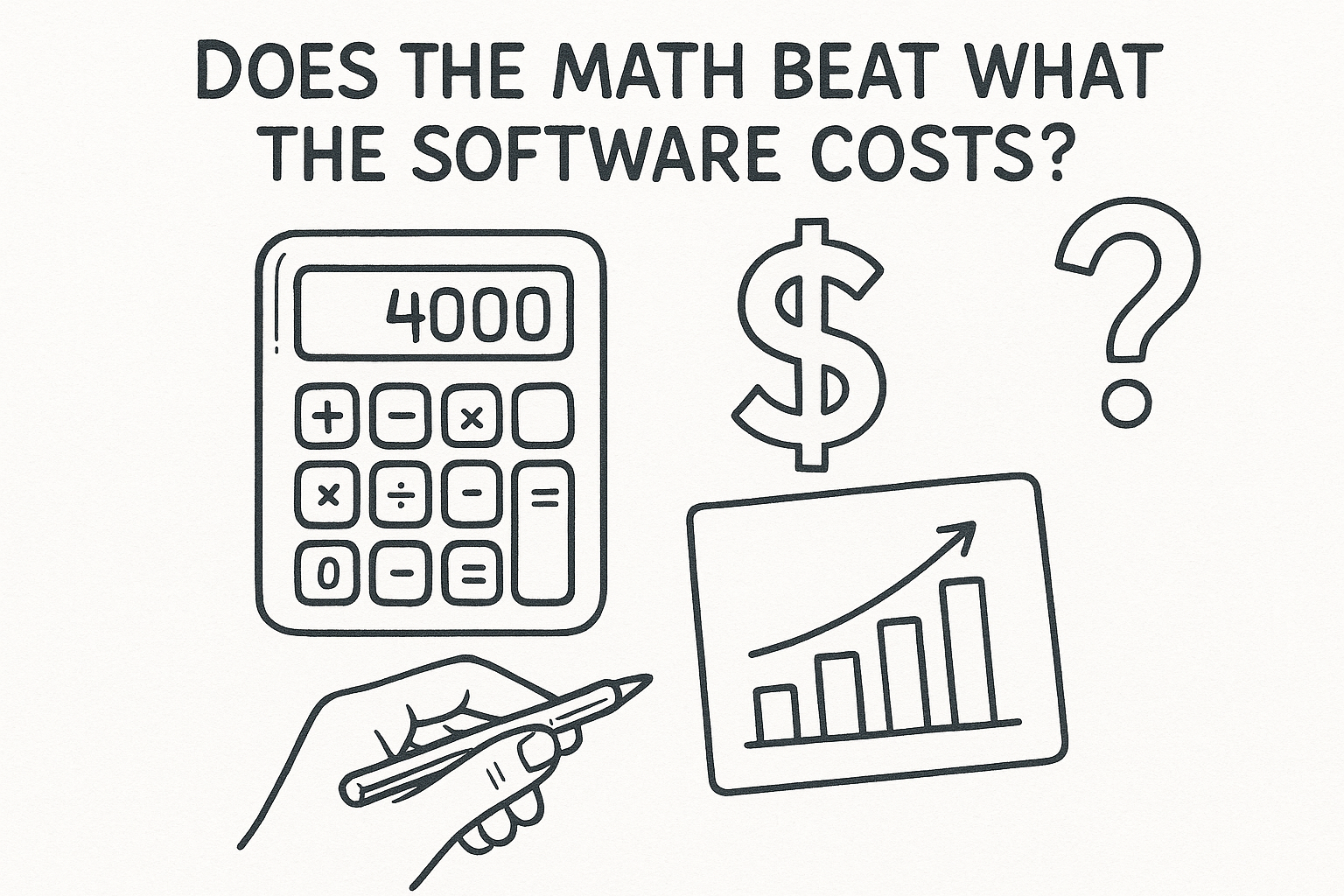 2. Does the math beat what the software costs?