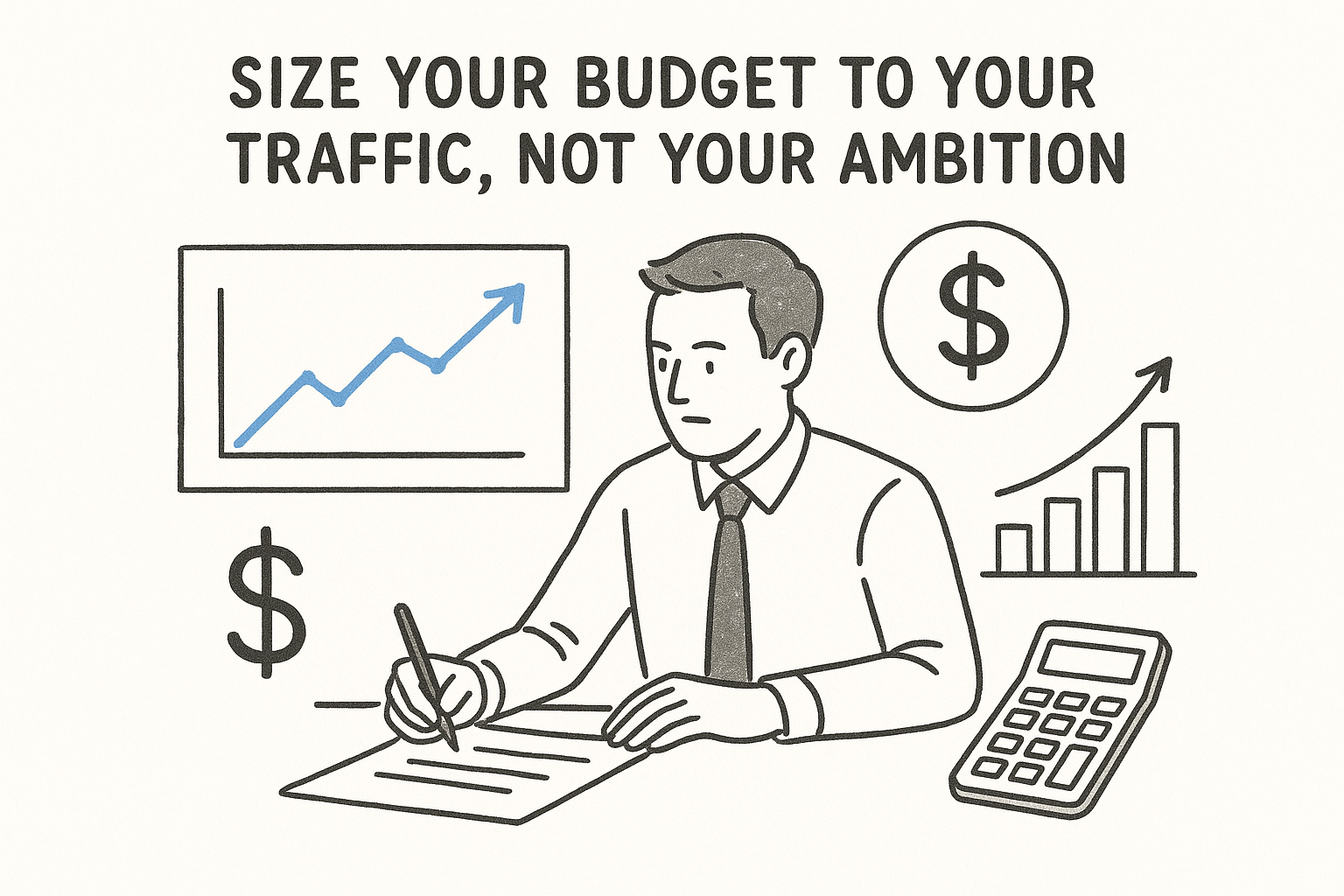 Size your budget to your traffic, not your ambition