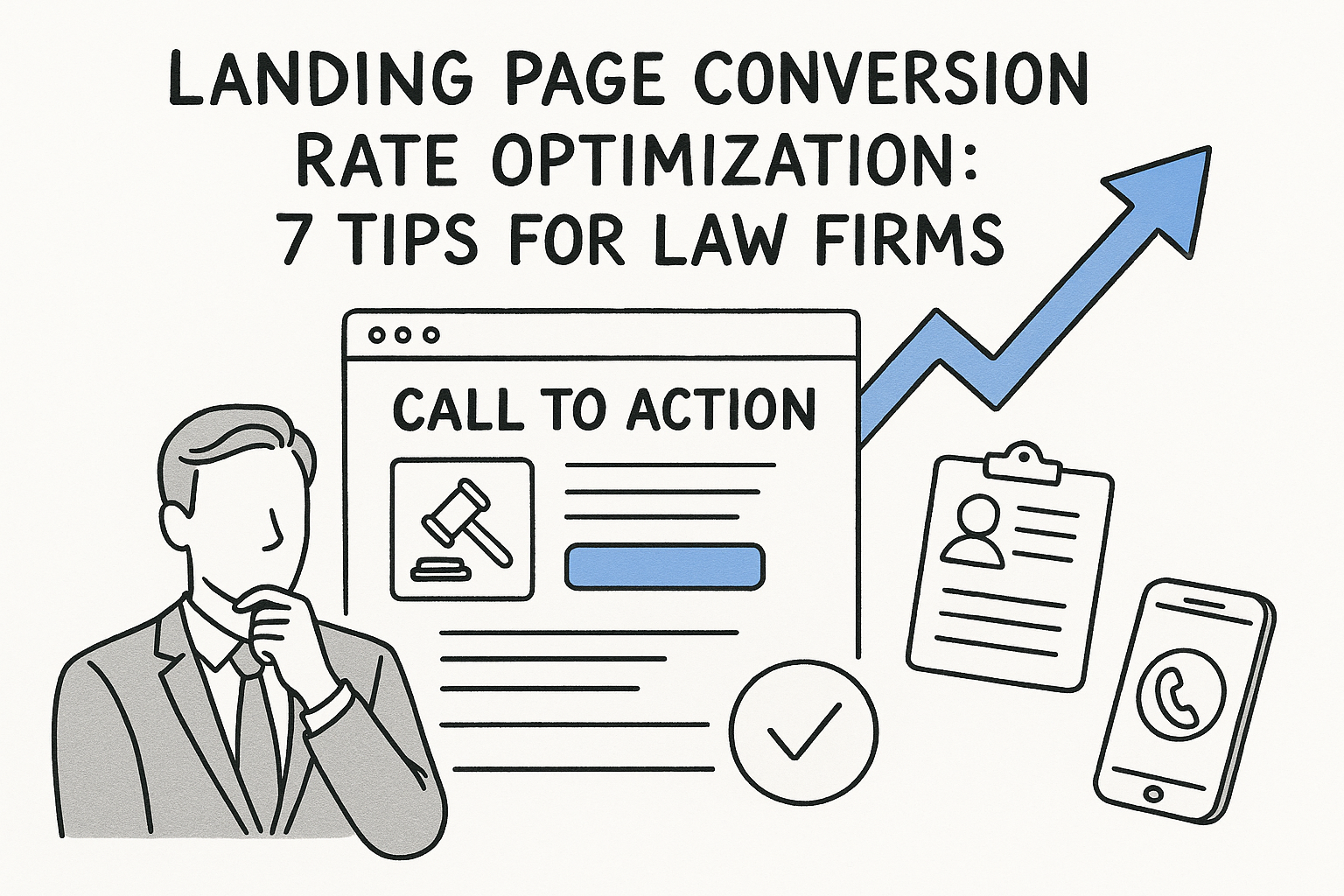 Landing Page Conversion Rate Optimization: 7 Tips for Law Firms — featured image