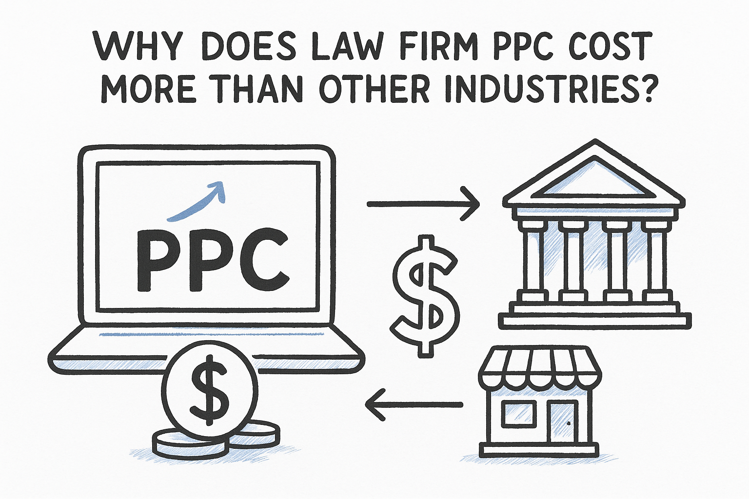 Why does law firm PPC cost more than other industries?